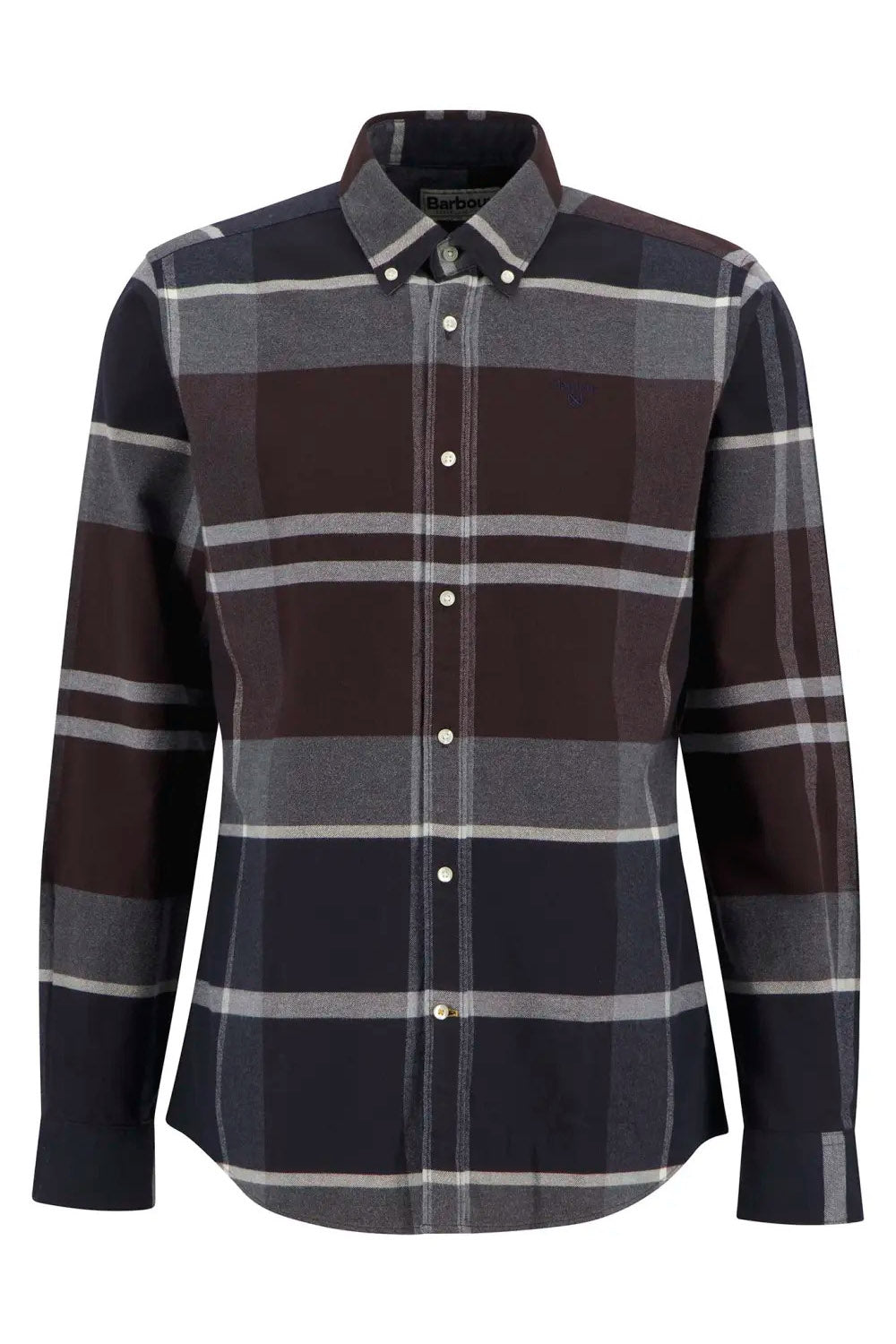Barbour Iceloch Tailored Brushed Cotton Shirt - Midnight Oak Tartan
