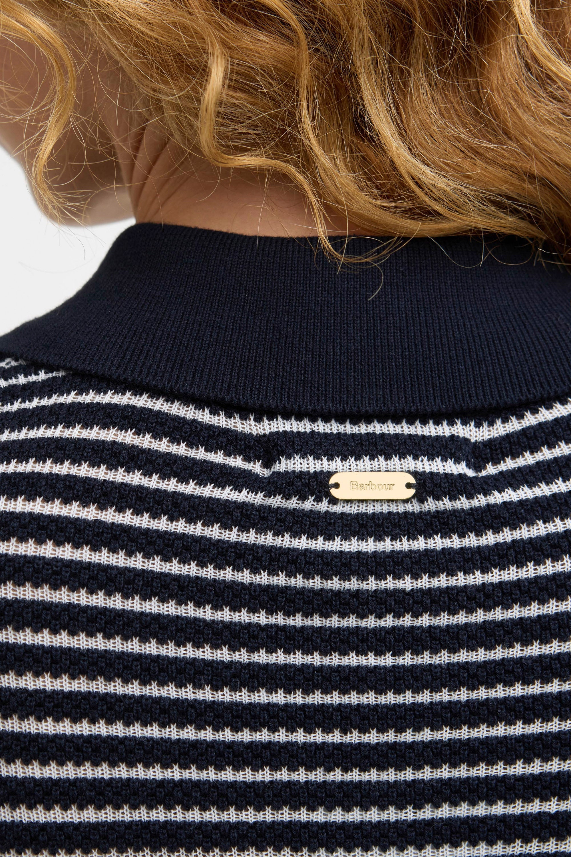 Barbour Inez Knit Jumper - Dark Navy Stripe