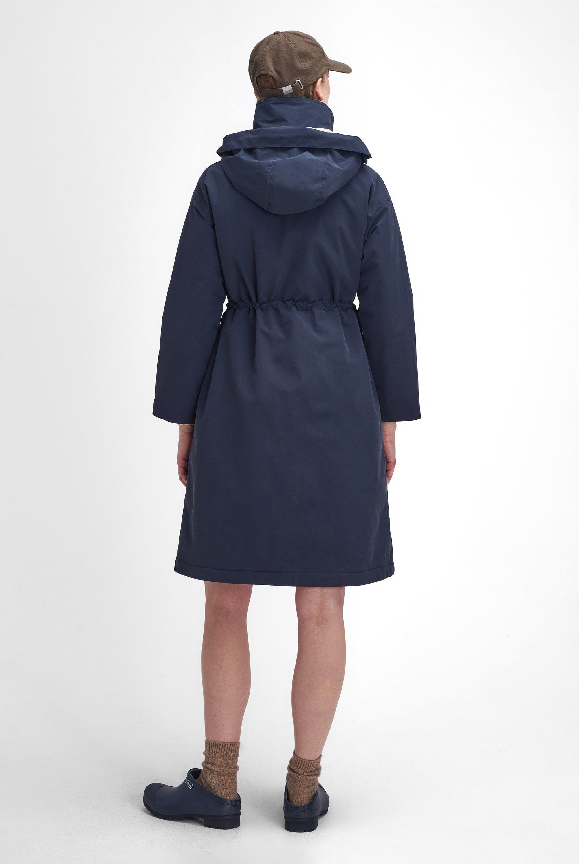 Barbour Iris Waterproof Jacket - Dark Navy/Light Sand/Military Brown