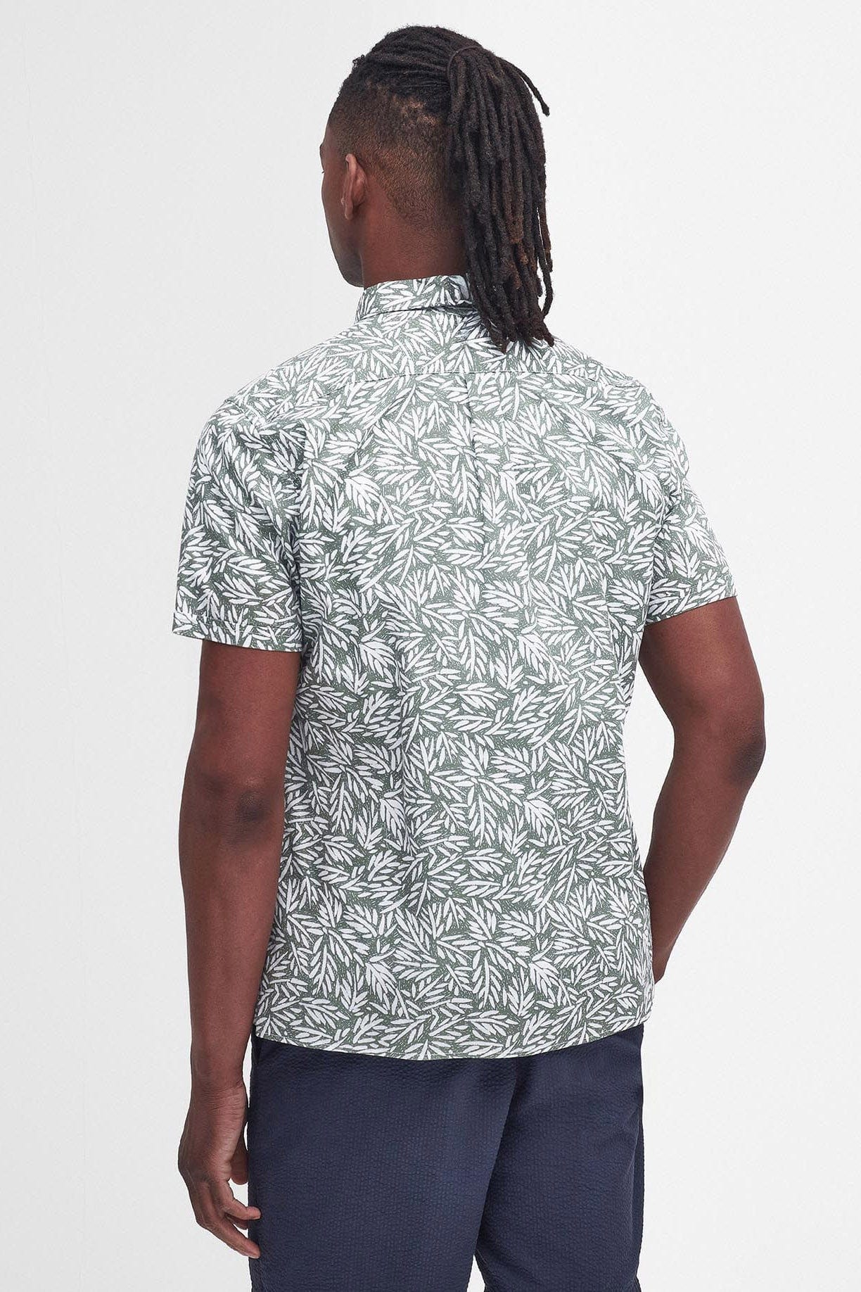 Barbour Jackstone Regular Fit Short Sleeve Shirt - Pea Green