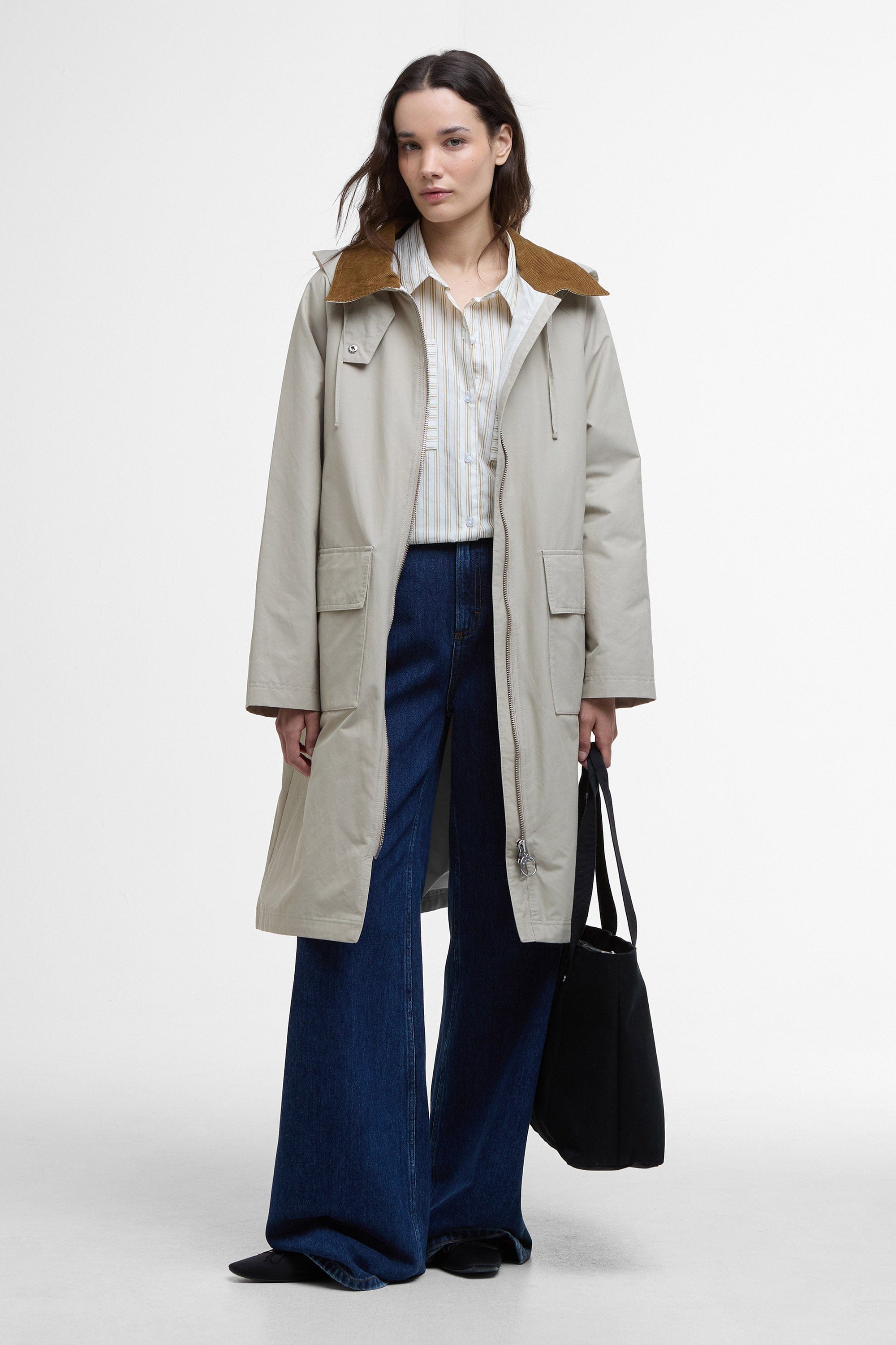 Barbour Jema Showerproof Jacket - Light Sand