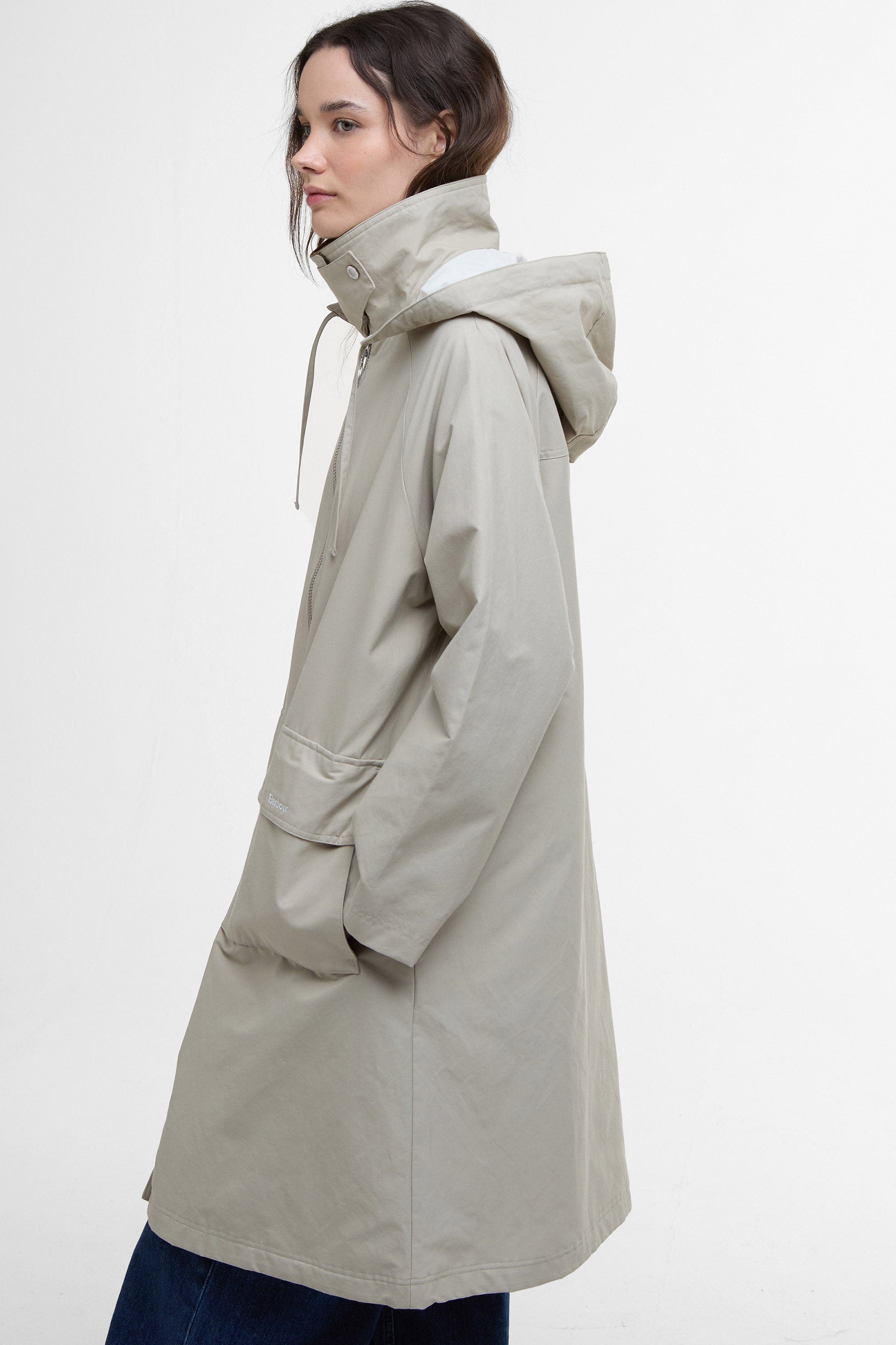 Barbour Jema Showerproof Jacket - Light Sand