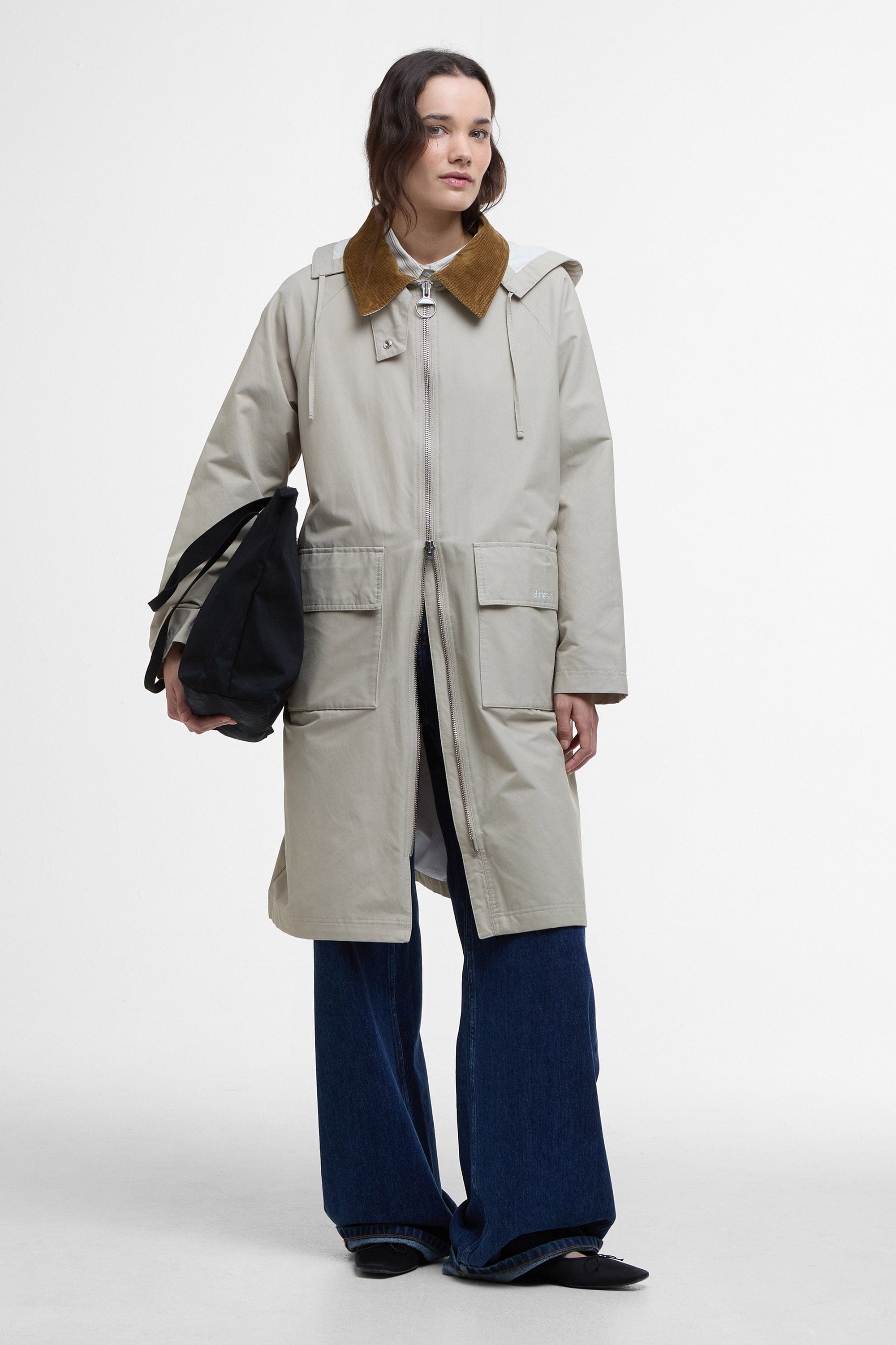 Barbour Jema Showerproof Jacket - Light Sand