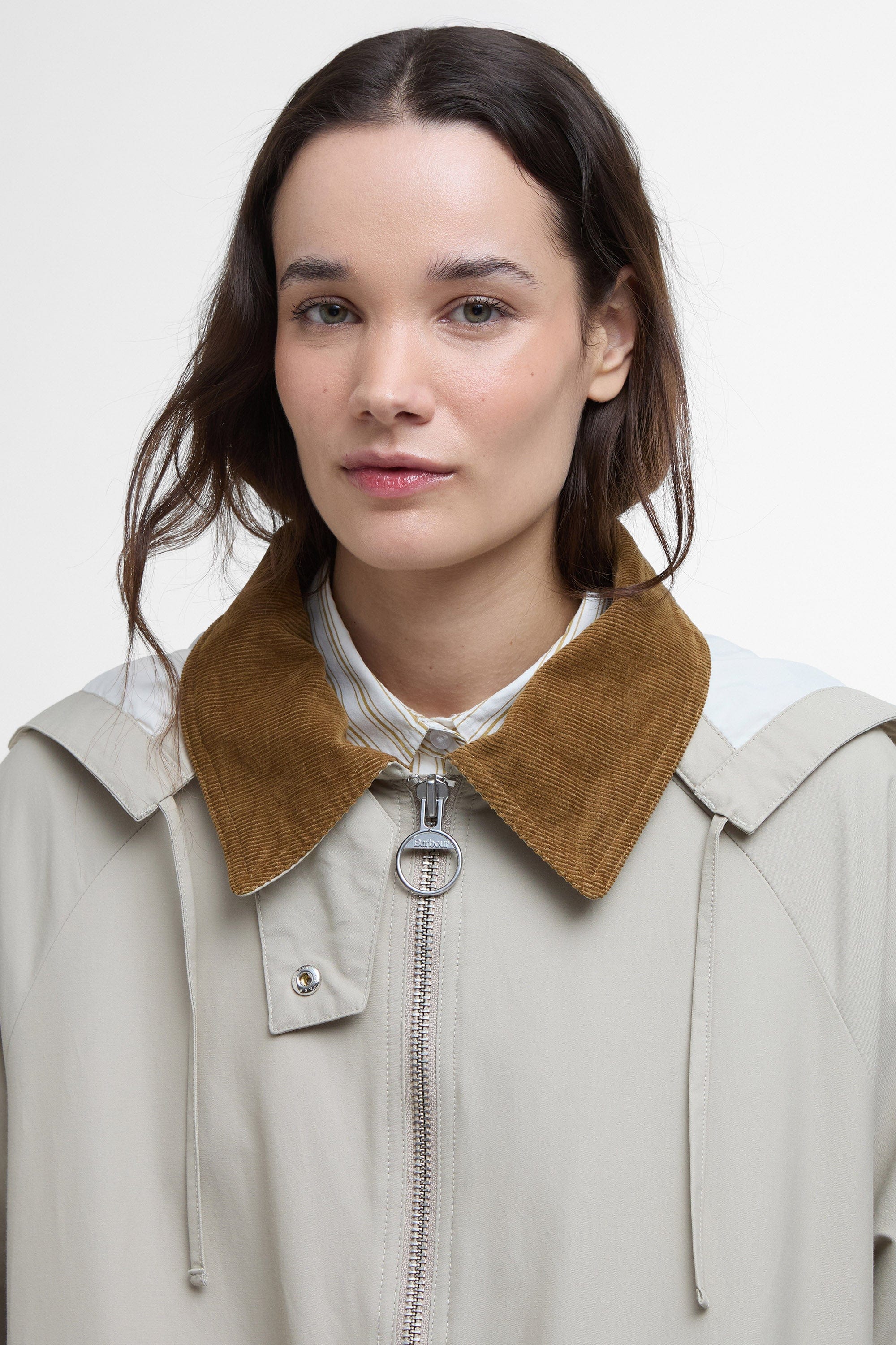 Barbour Jema Showerproof Jacket - Light Sand