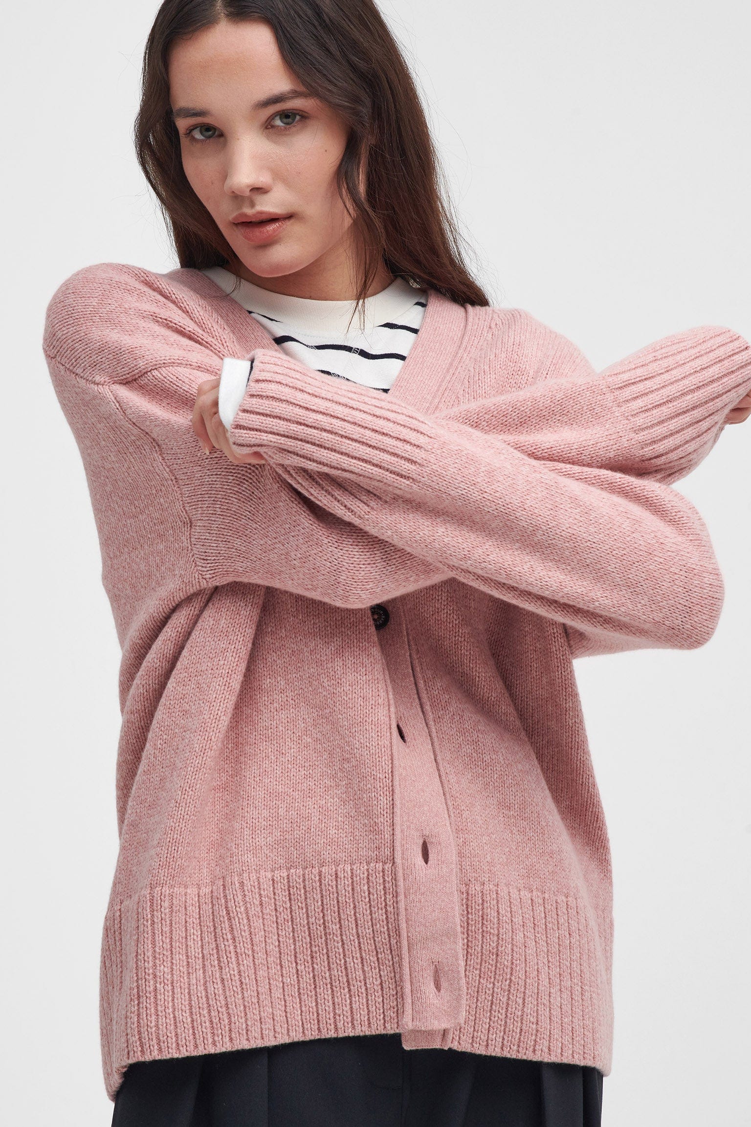 Barbour Joni Knitted Cardigan - Mahogany Rose
