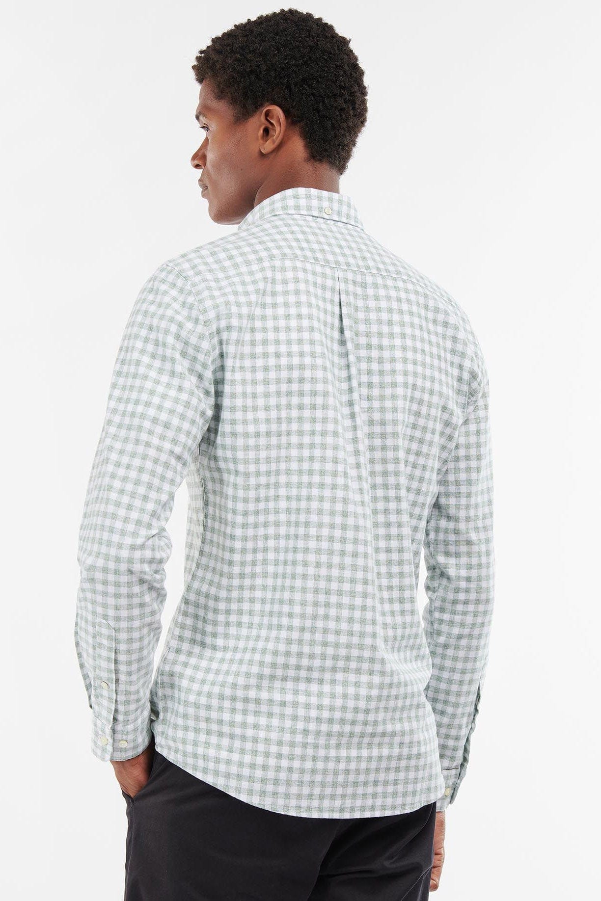 Barbour Kane Tailored Fit Gingham Shirt - Green