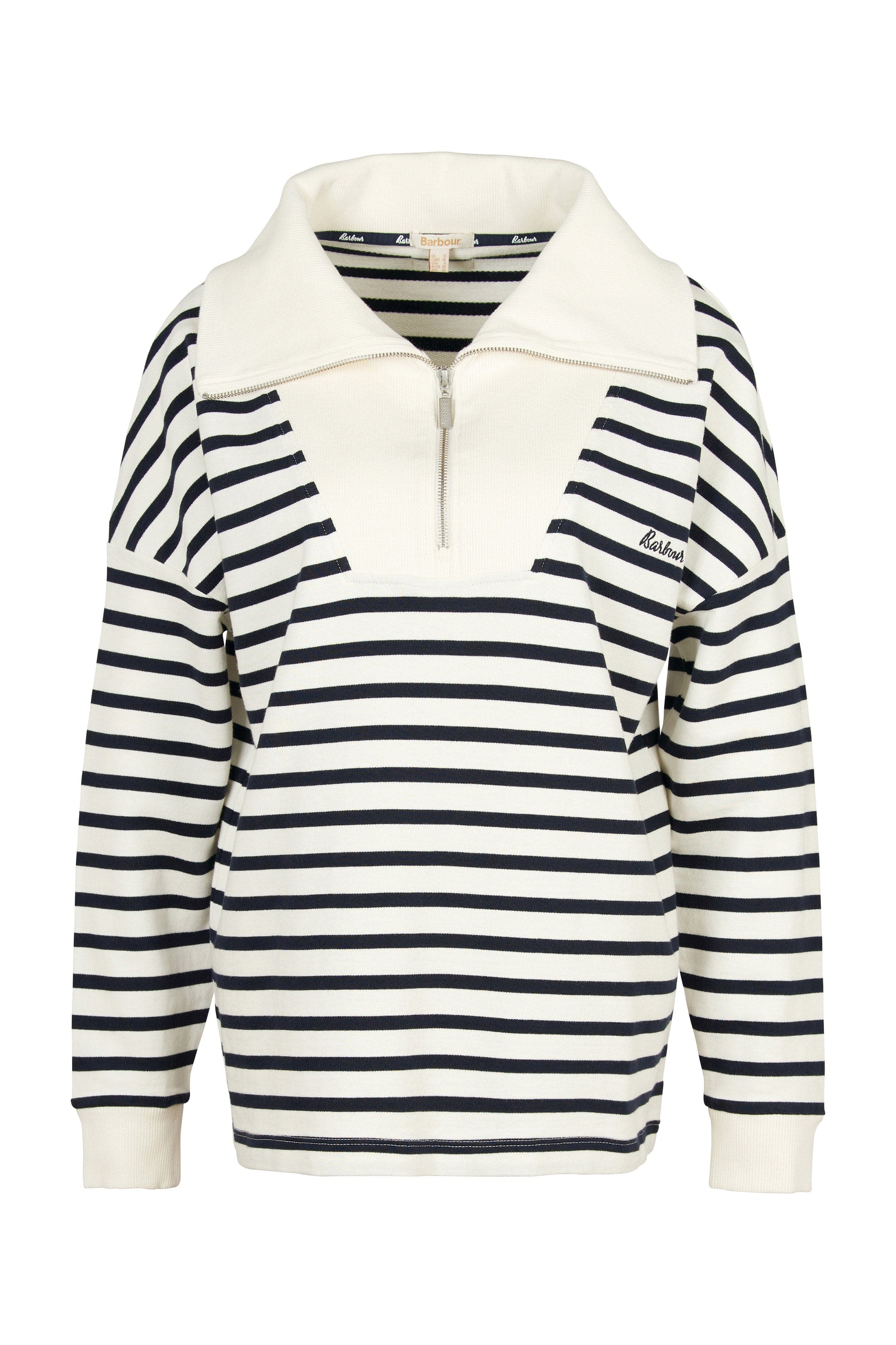 Barbour Kendra Sweatshirt - Cloud/Navy Stripe