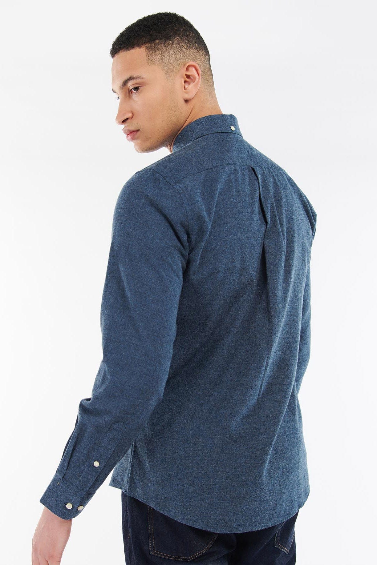 Barbour Kenwood Tailored Fit Shirt - Chambray Marl