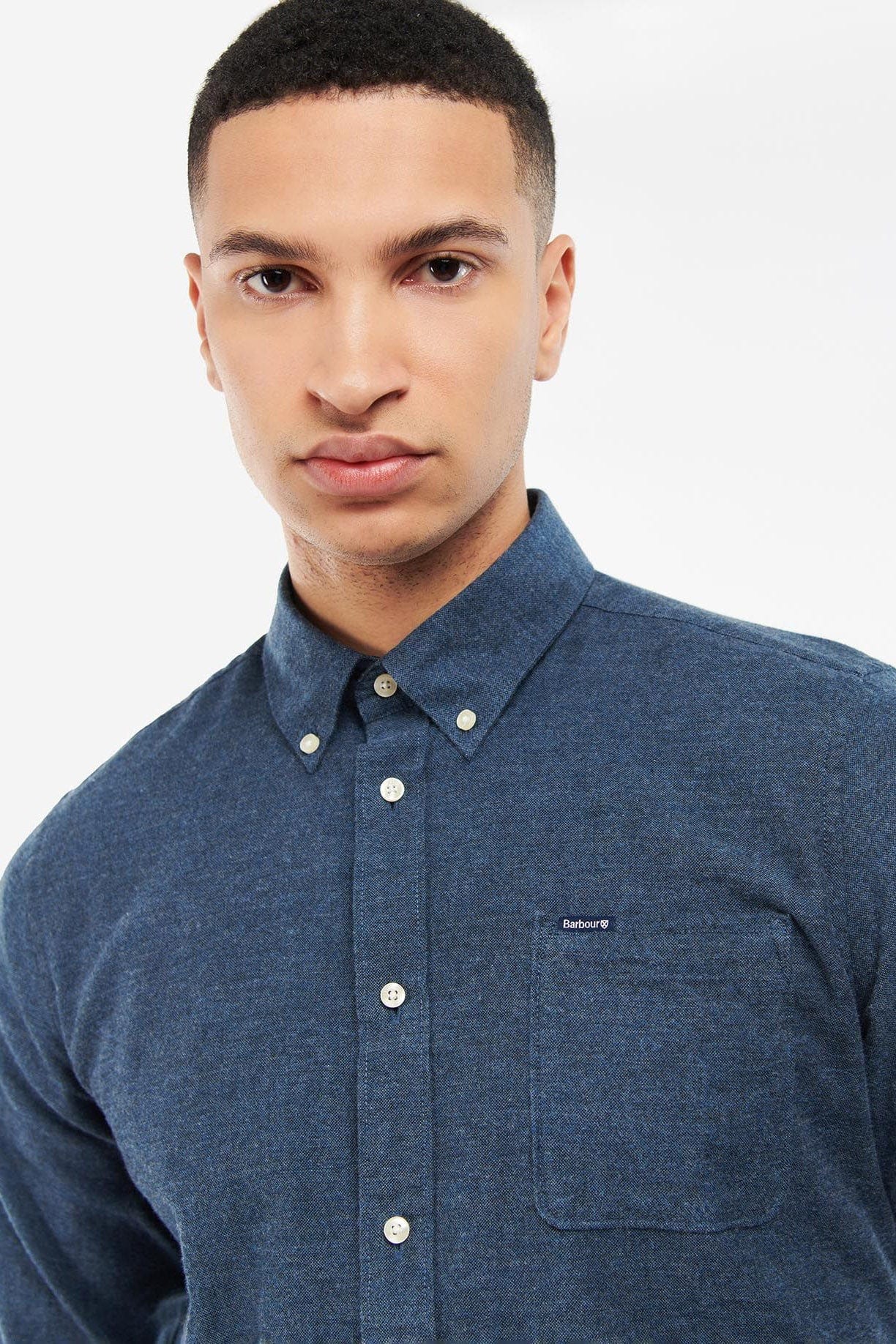 Barbour Kenwood Tailored Fit Shirt - Chambray Marl