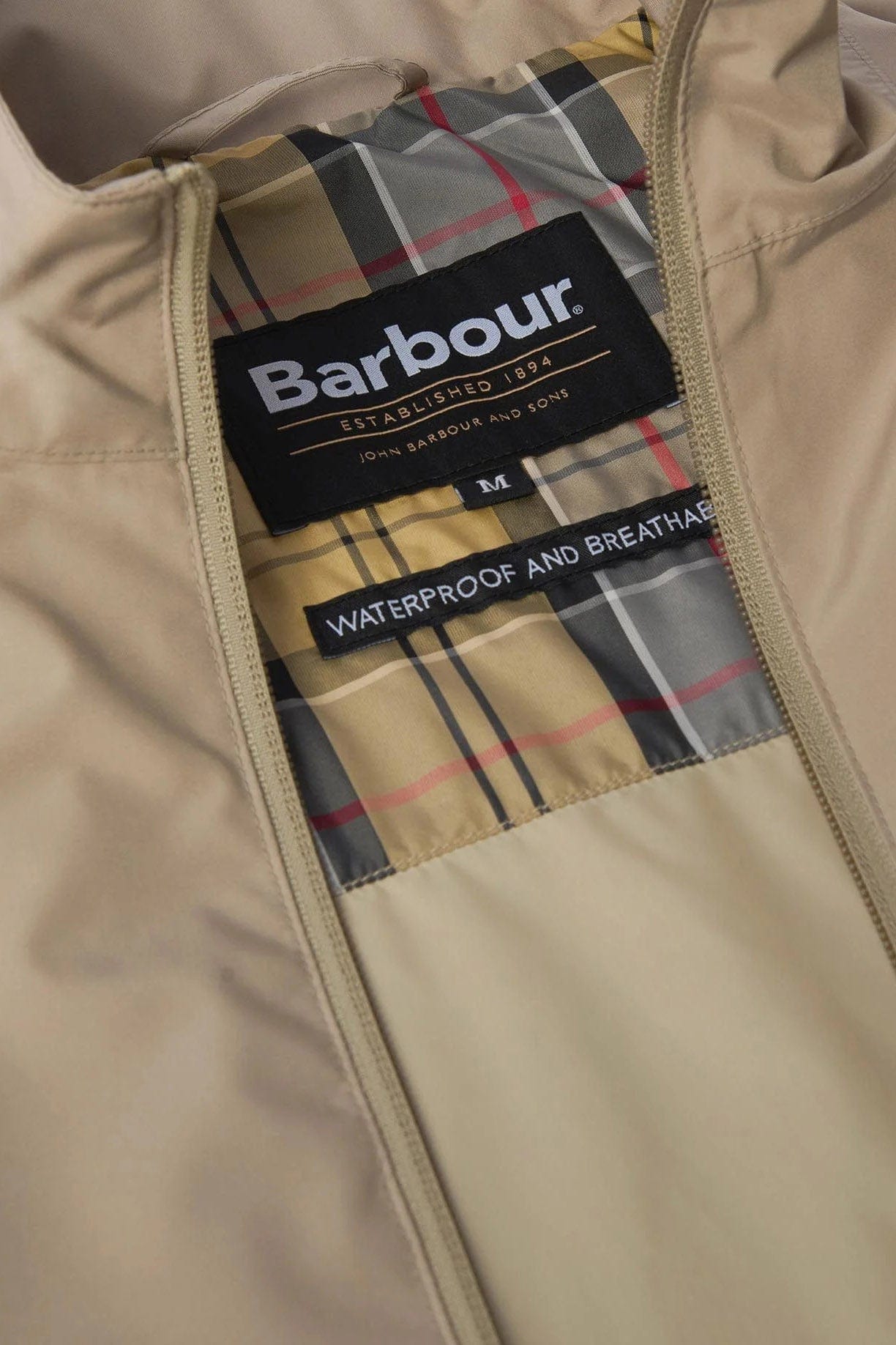 Barbour Korbel Waterproof Jacket - Washed Stone