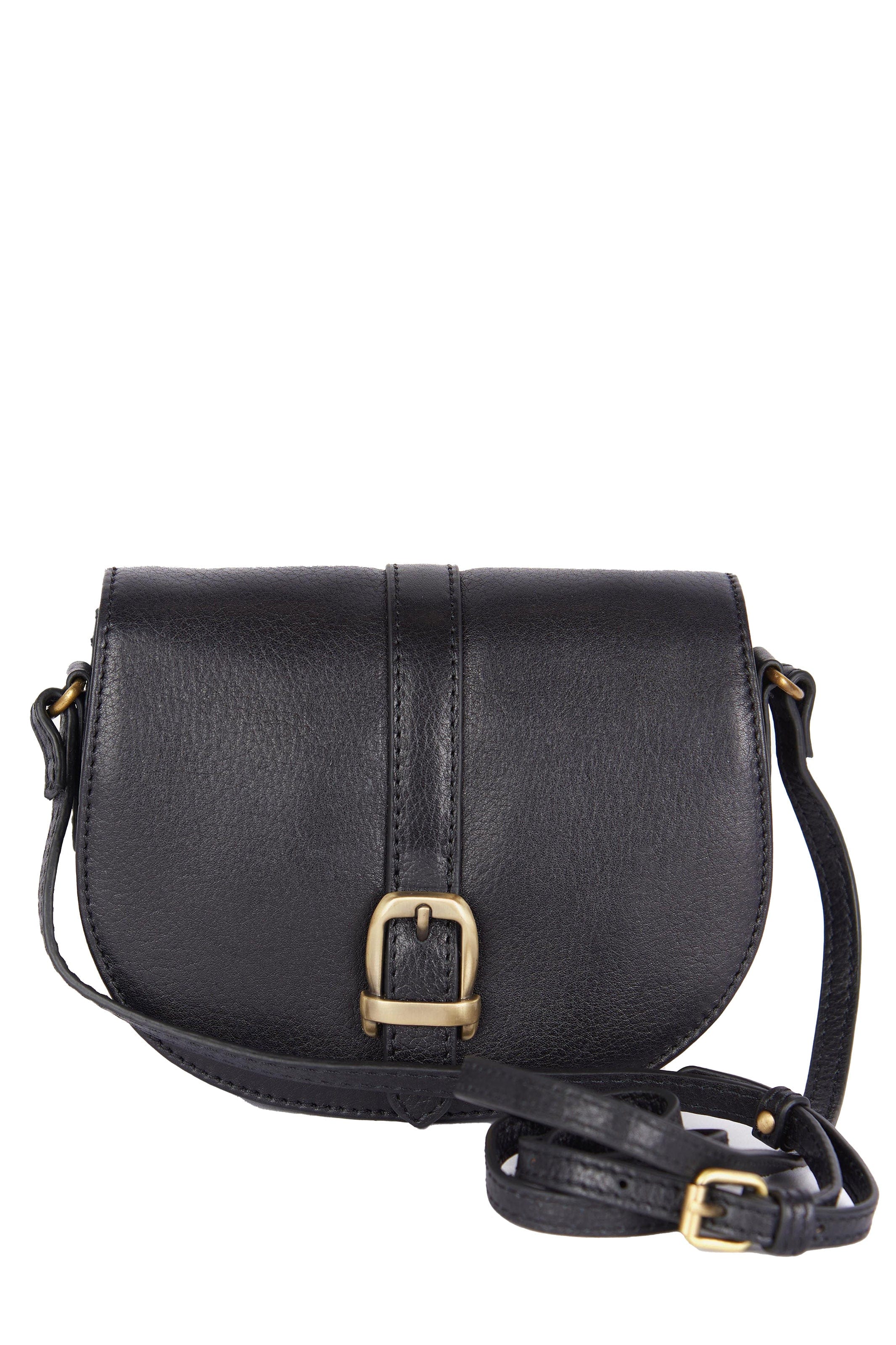 Barbour Laire Leather Saddle Bag - Black LBA0349_BK11_OS