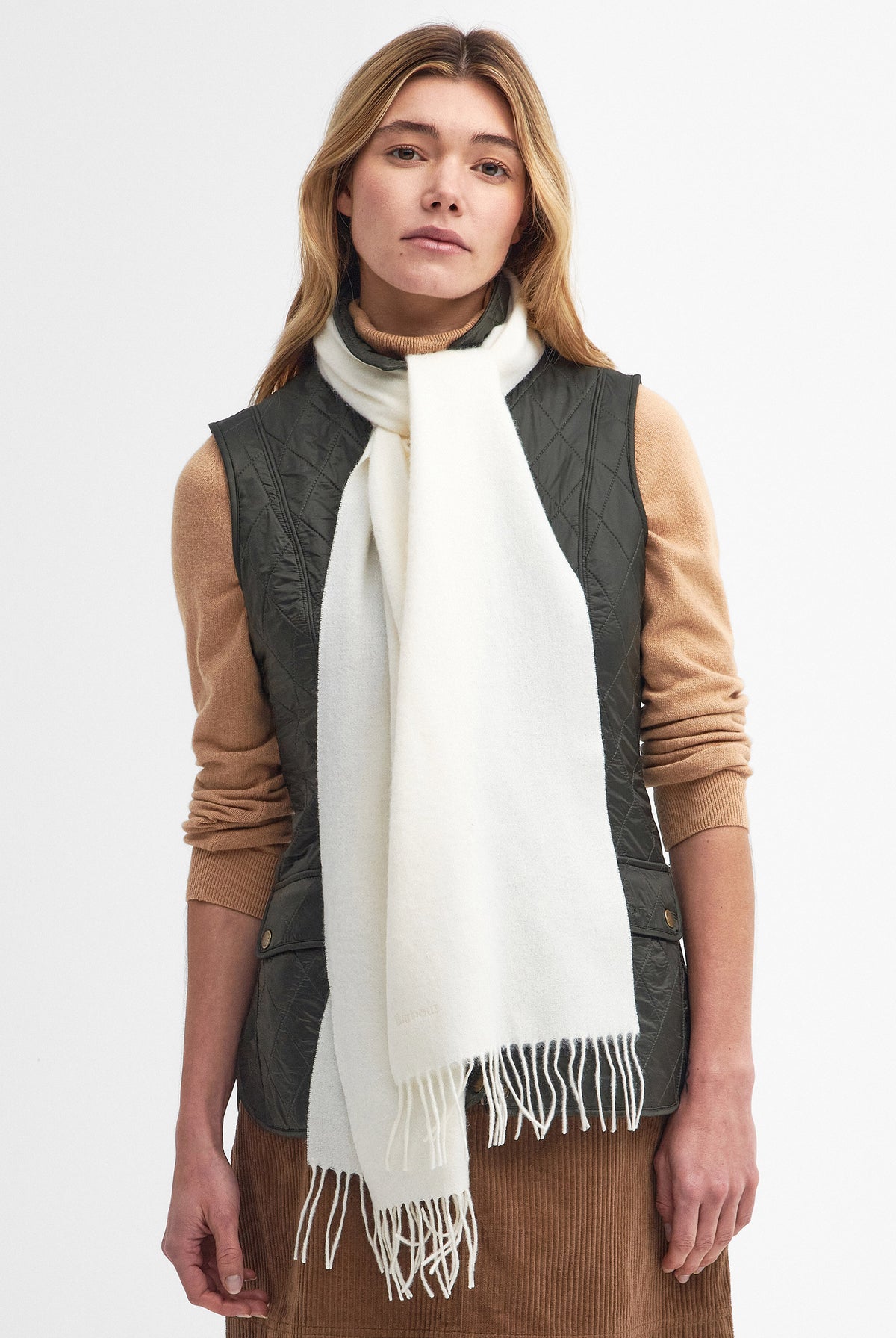 Barbour Lambswool Scarf - Cream LSC0133_CR11_OS