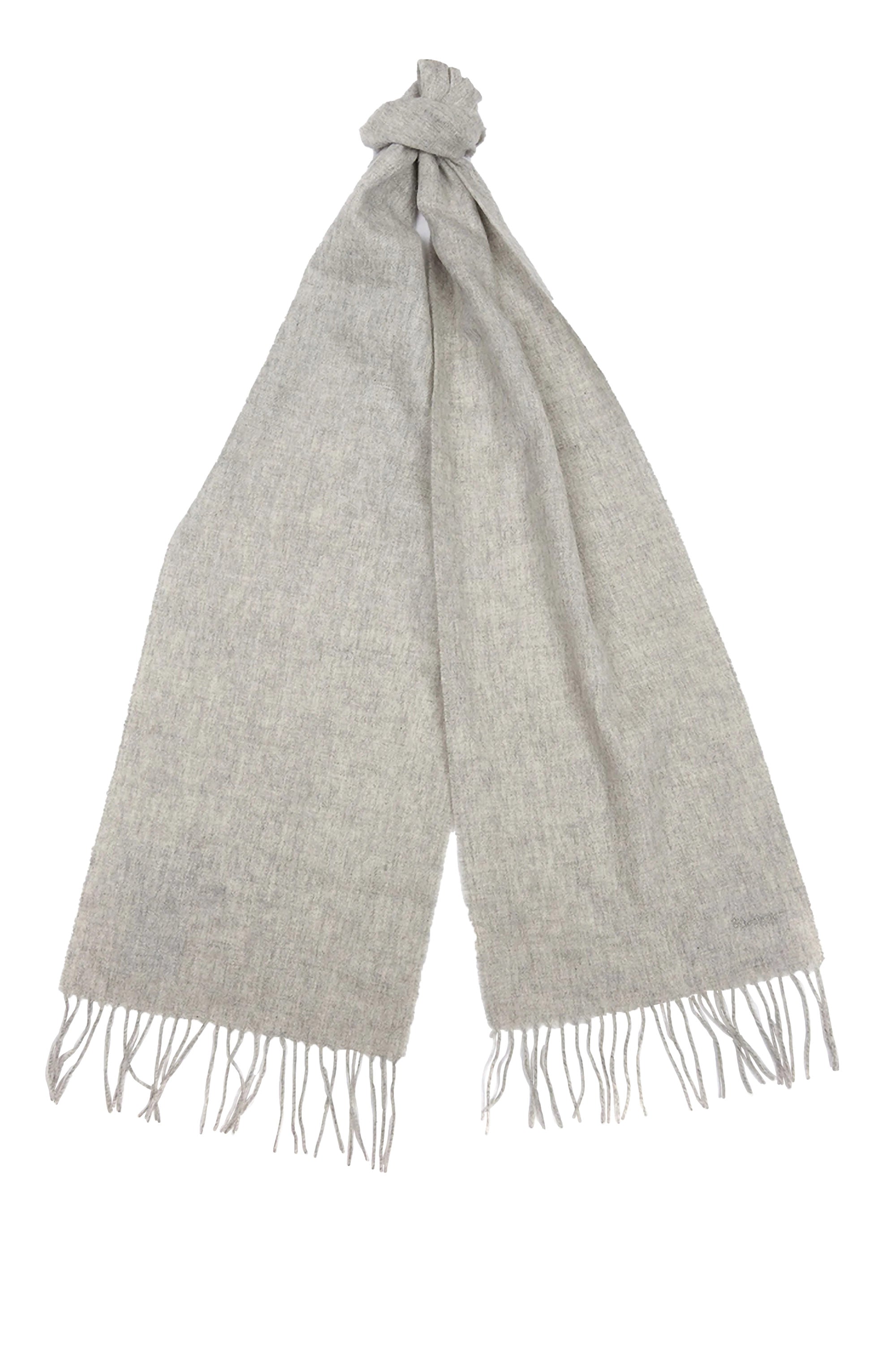 Barbour Lambswool Woven Scarf - Light Grey Melange LSC0133_GY14_OS