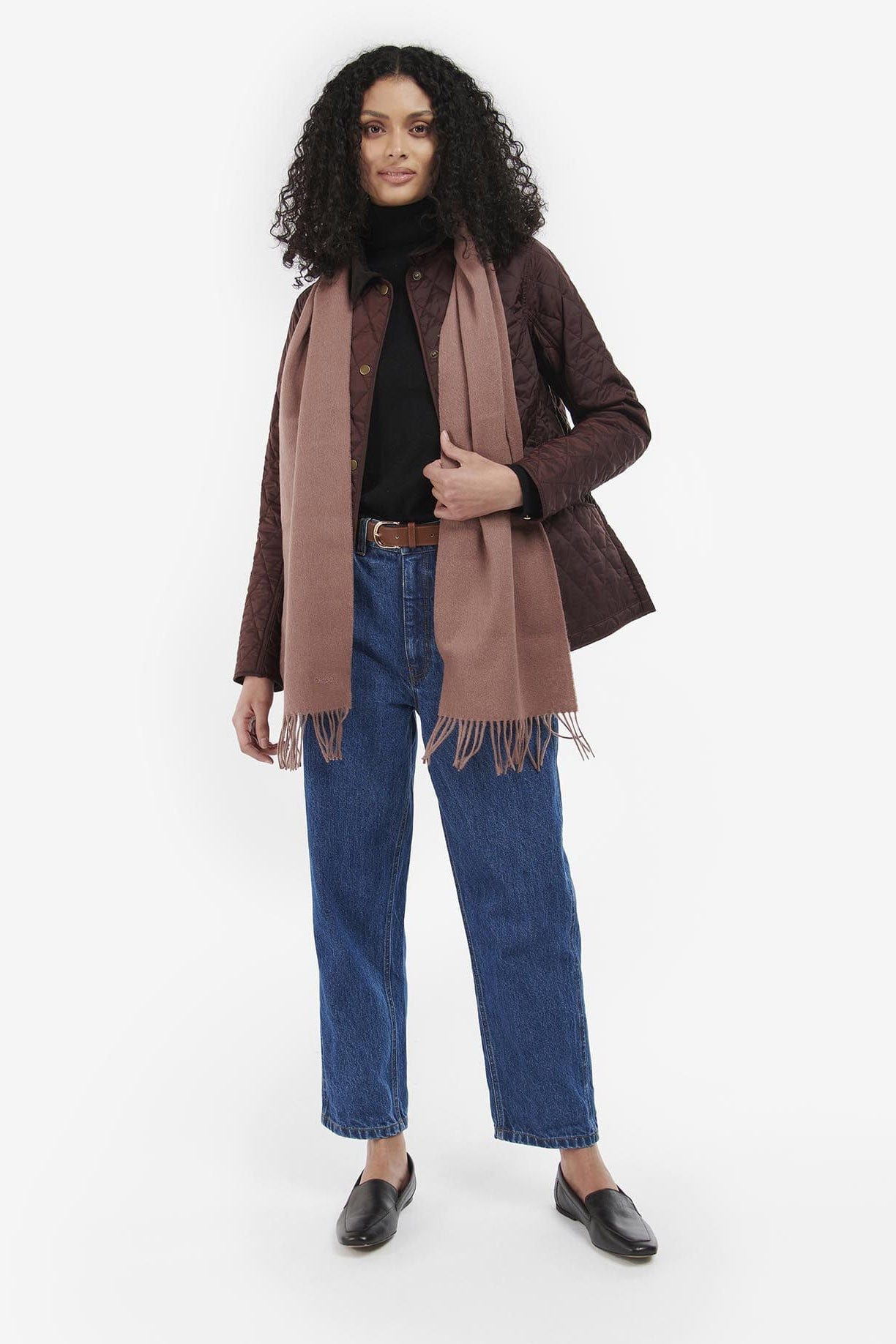 Barbour Lambswool Woven Scarf - Rosewood LSC0133_BR73_OS