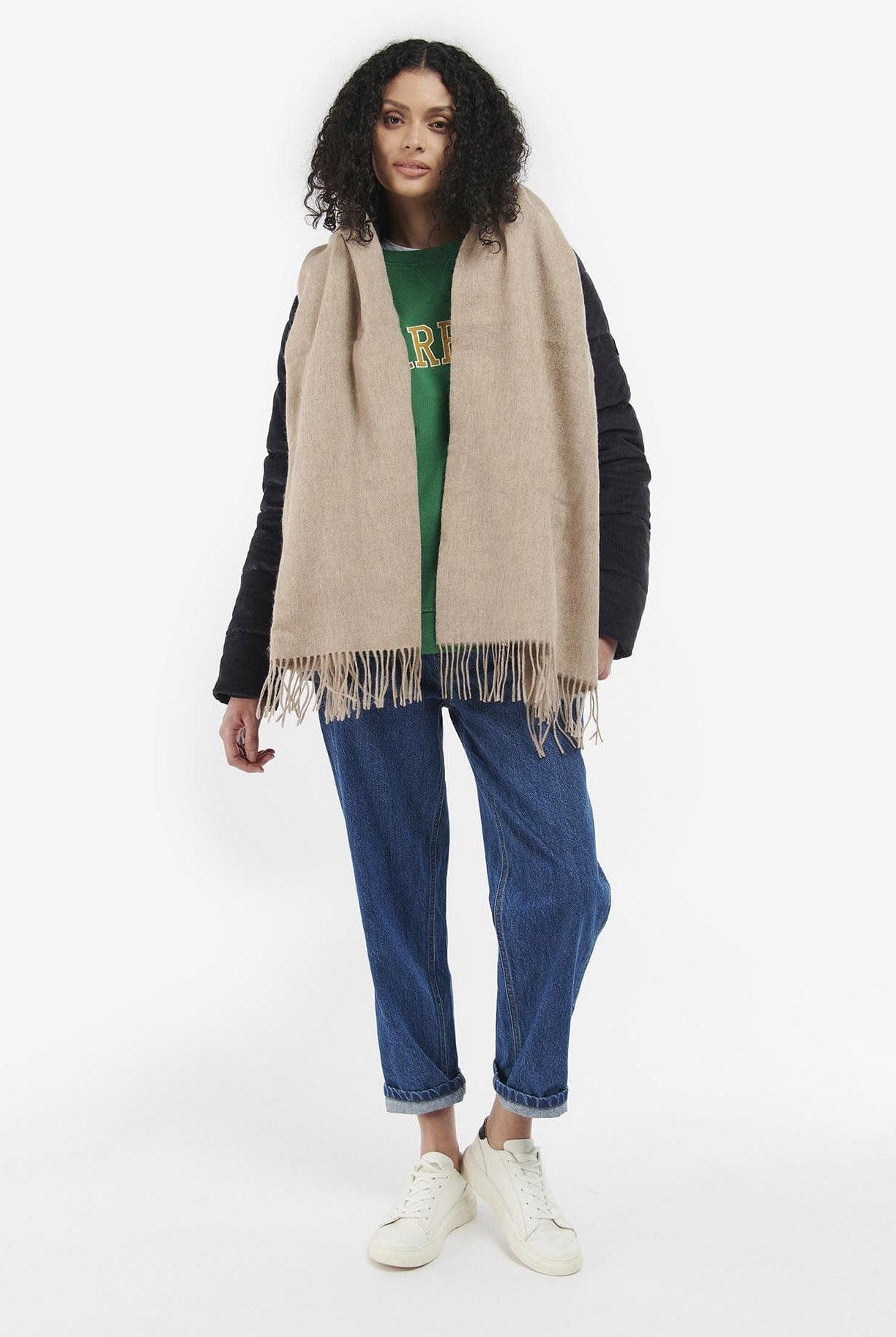 Barbour Lambswool Wrap - Oatmeal LSC0391_BE11_OS