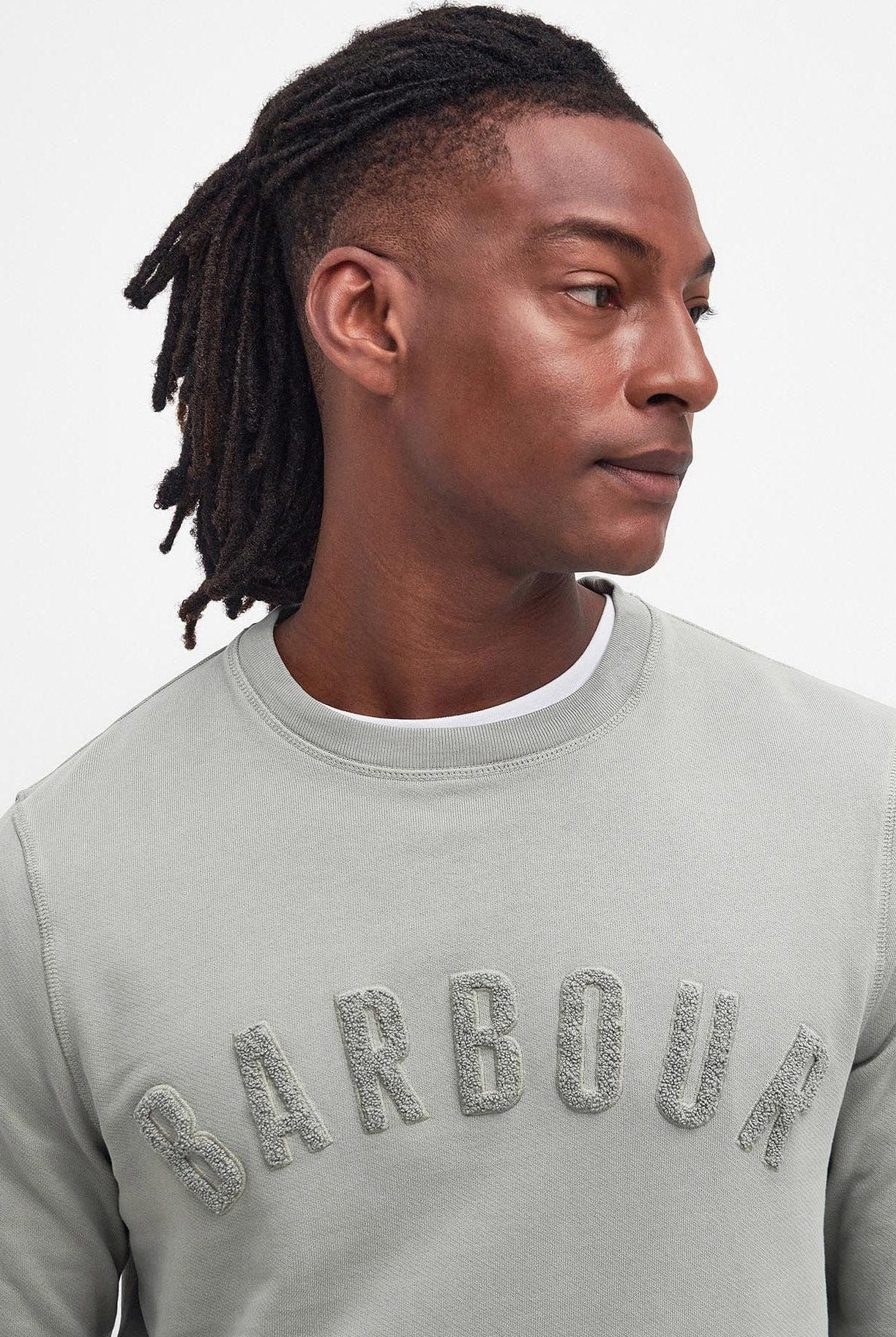 Barbour Large Logo Sweatshirt - Forest Fog