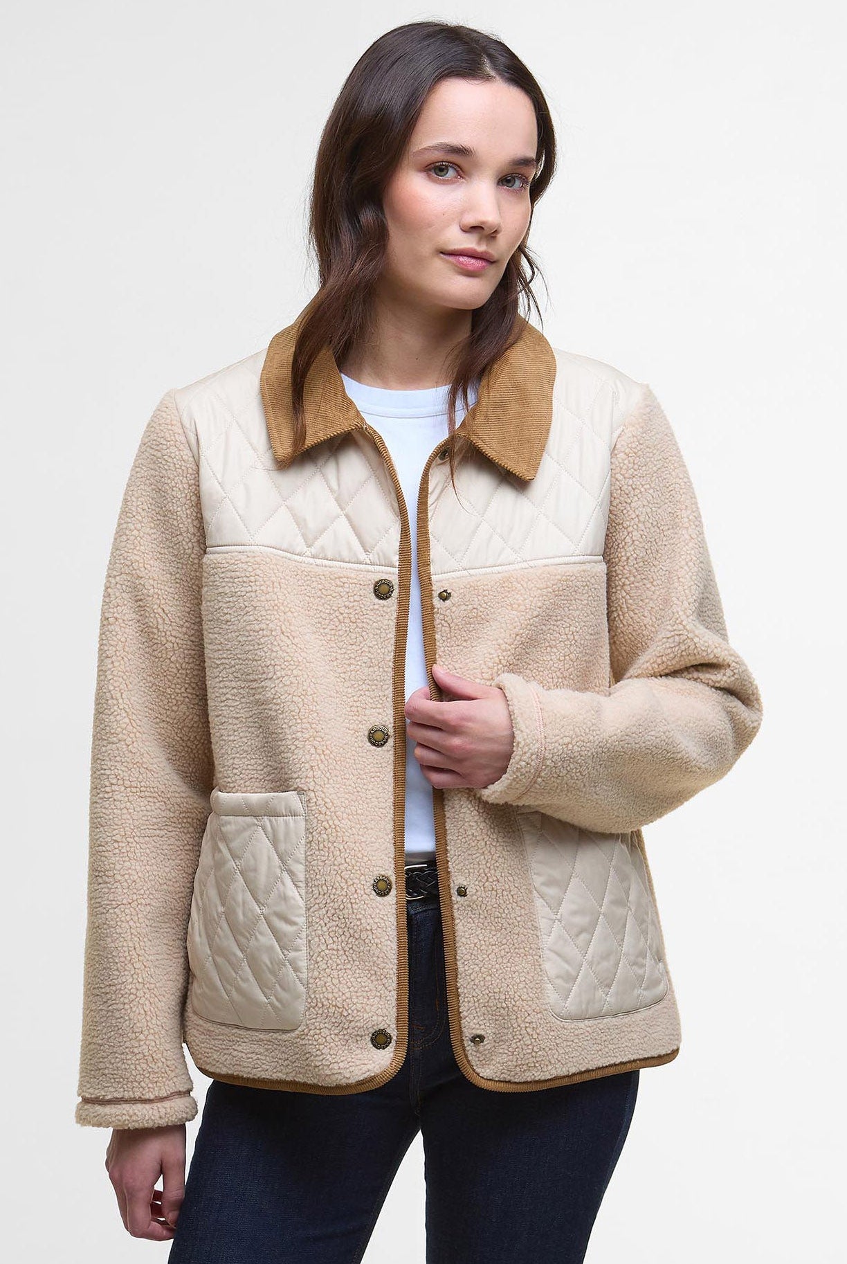 Barbour Laurel Fleece - Natural/Blanc