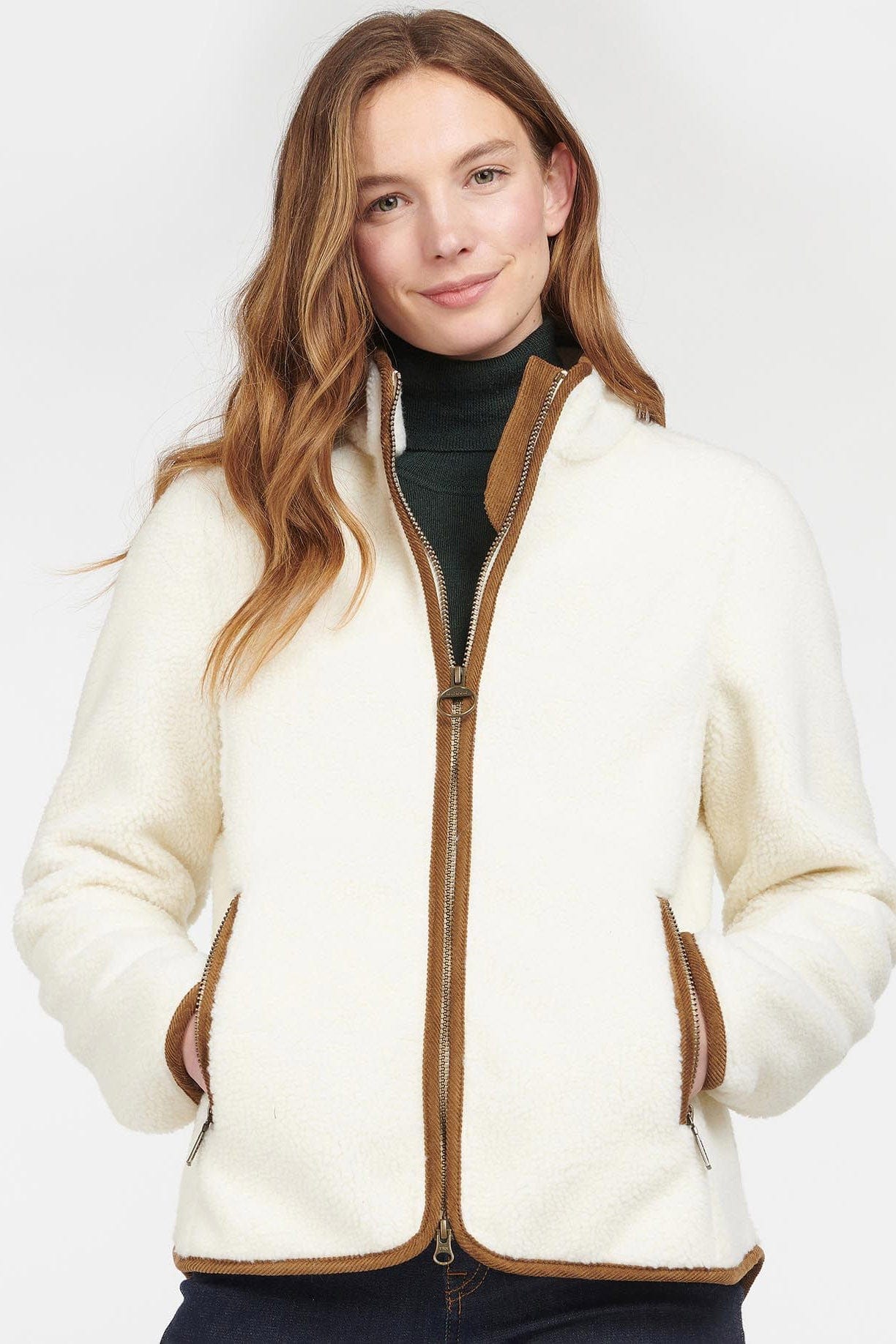 Barbour Lavenham Fleece - Winter Pearl/Classic