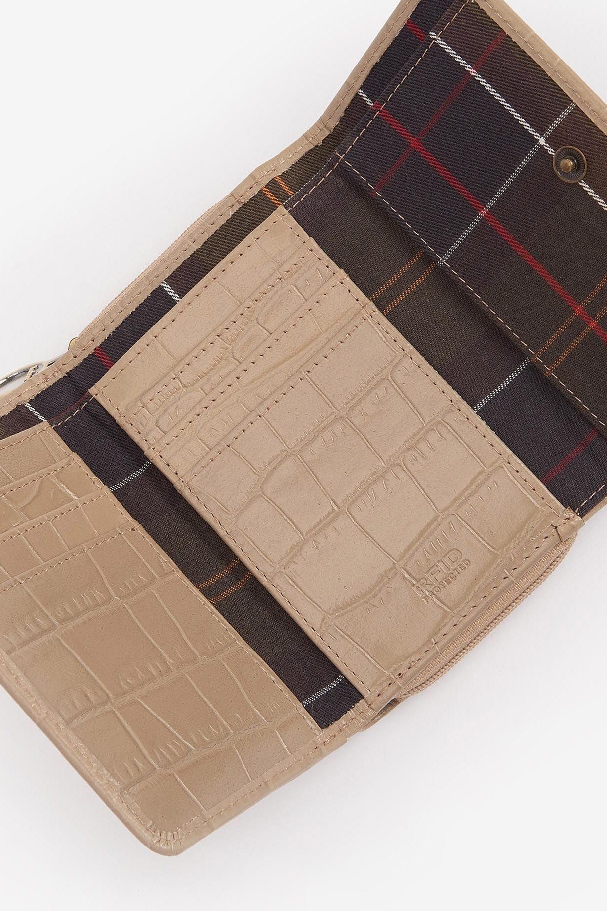 Barbour Leather Faux Croc French Purse - Honey LLG0025_BE32_OS