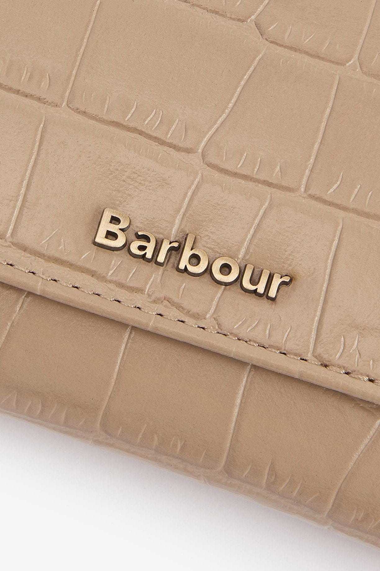 Barbour Leather Faux Croc French Purse - Honey LLG0025_BE32_OS