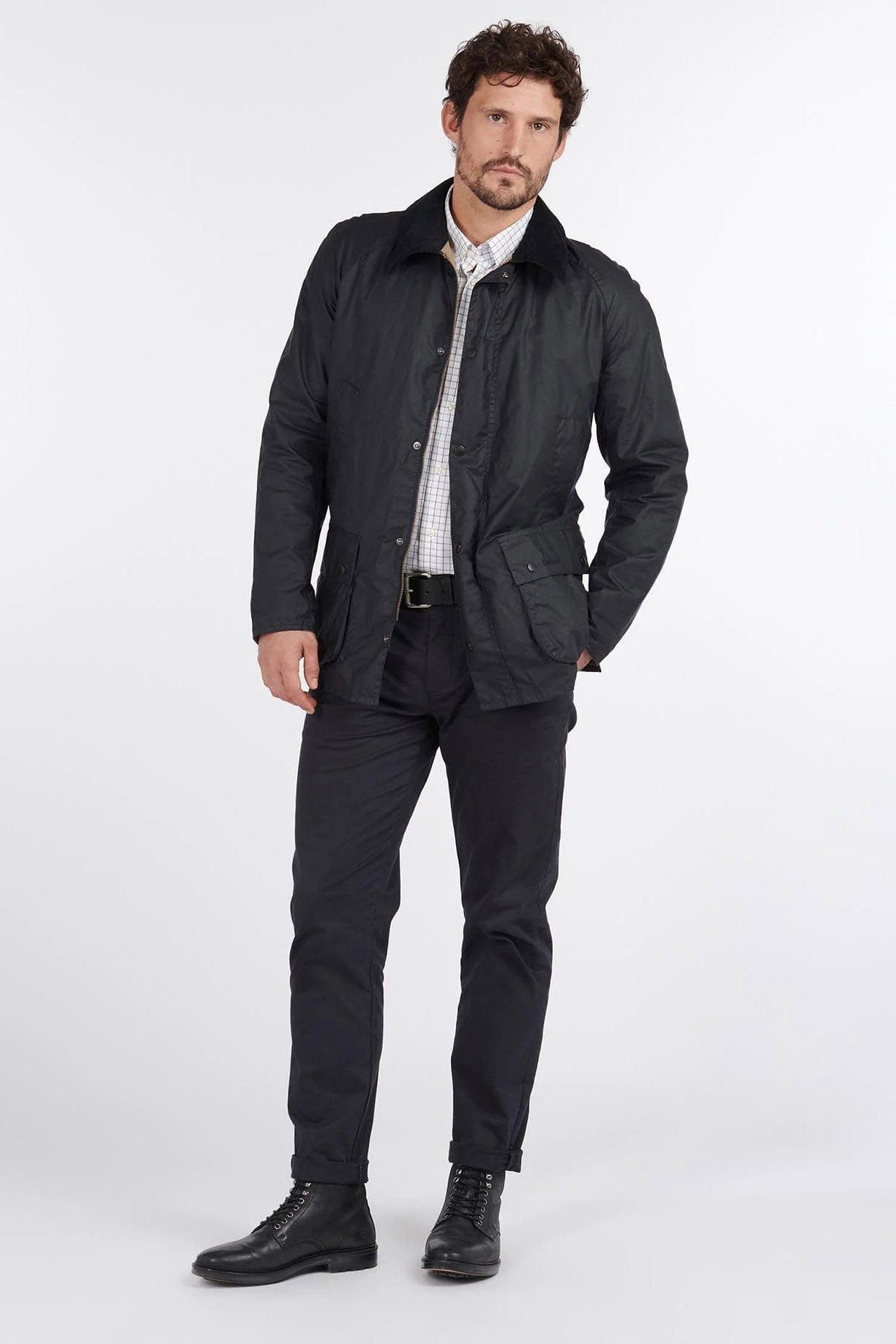 Barbour Lightweight Ashby Waxed Jacket - Royal Navy