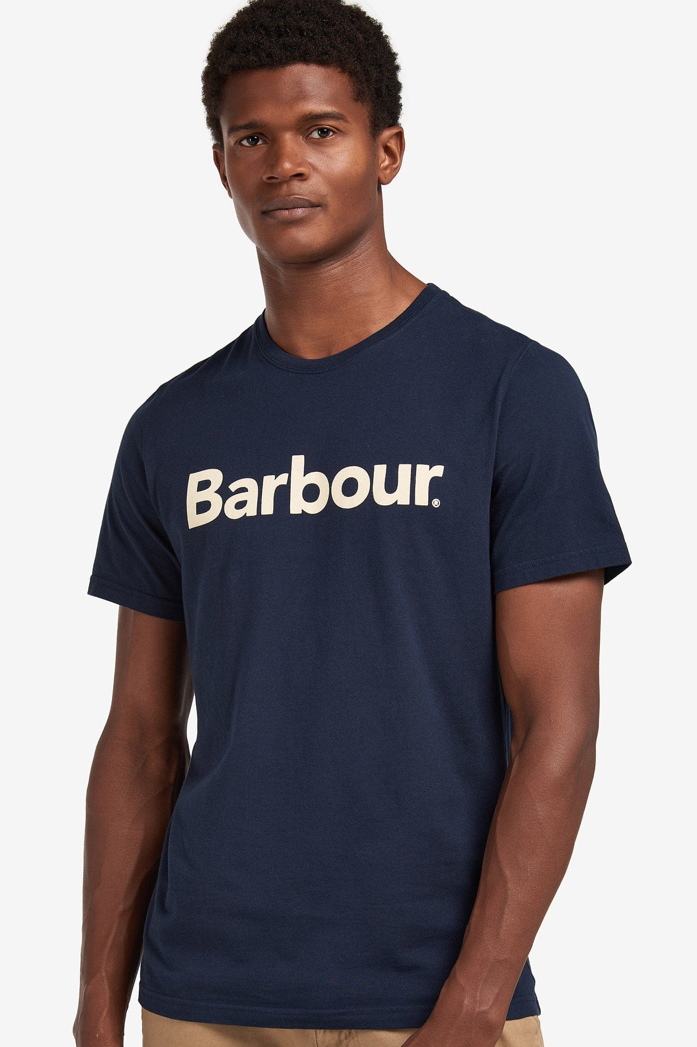 Barbour Logo Tee - New Navy
