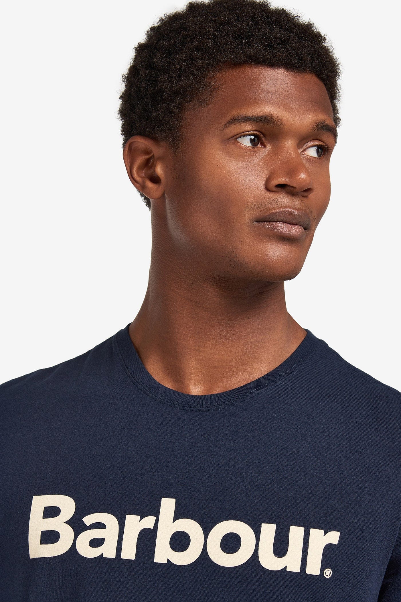 Barbour Logo Tee - New Navy