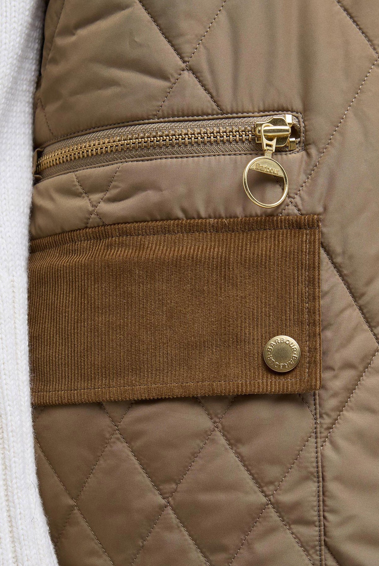 Barbour Lydia Gilet - Military Brown/Ancient Tartan