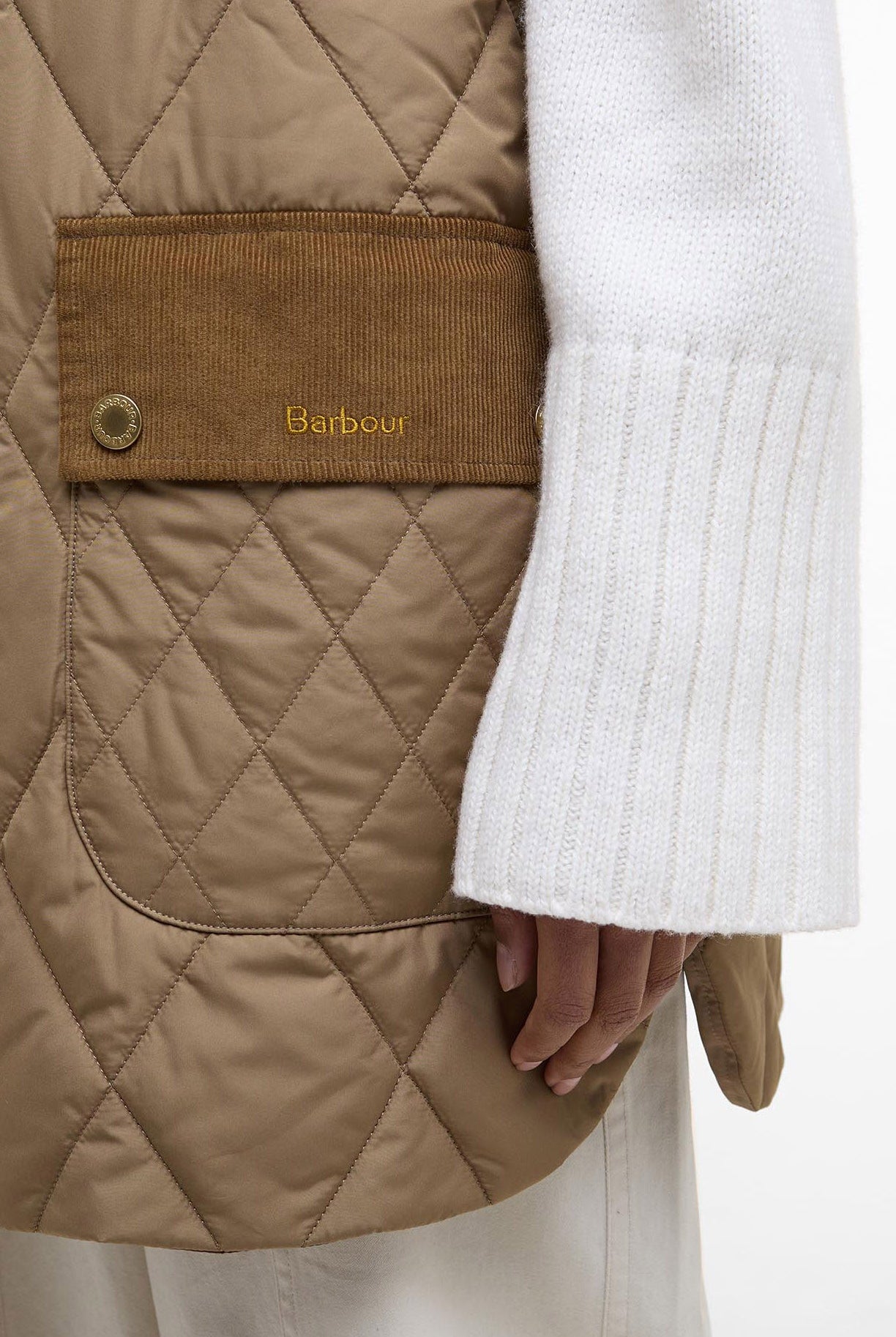 Barbour Lydia Gilet - Military Brown/Ancient Tartan