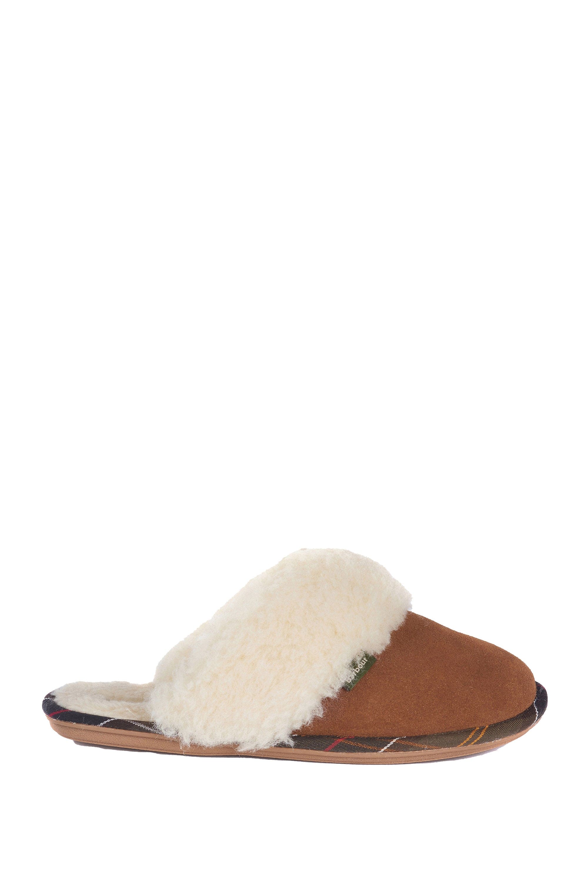 Barbour Lydia Mule Slippers - Camel