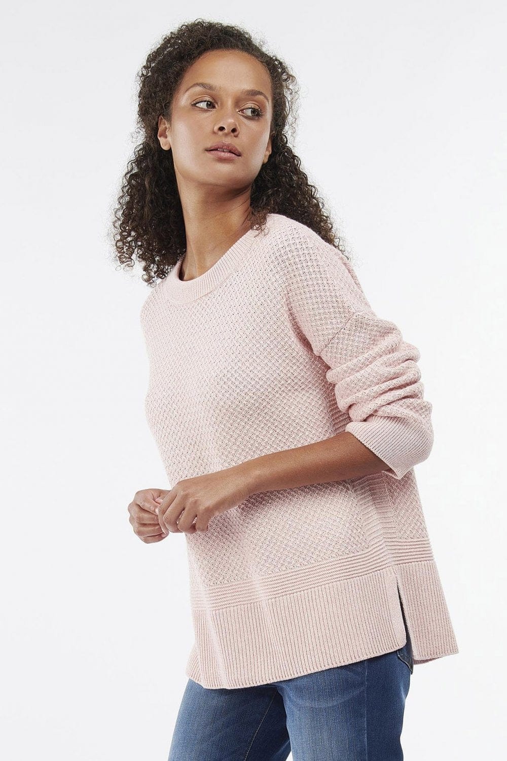 Barbour Lyndale Knit - Pink Twist
