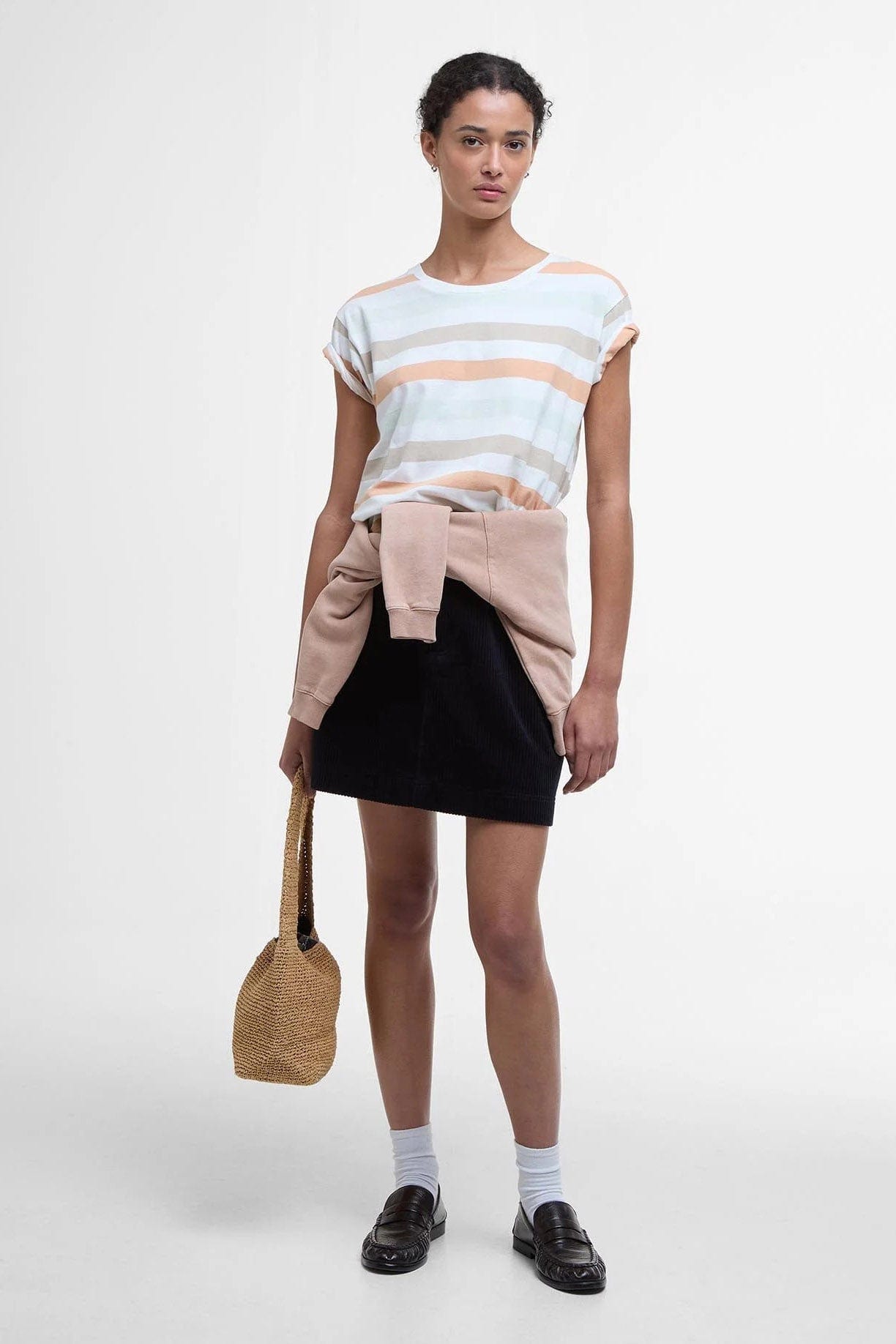 Barbour Lyndale T-Shirt Top - Toast Stripe