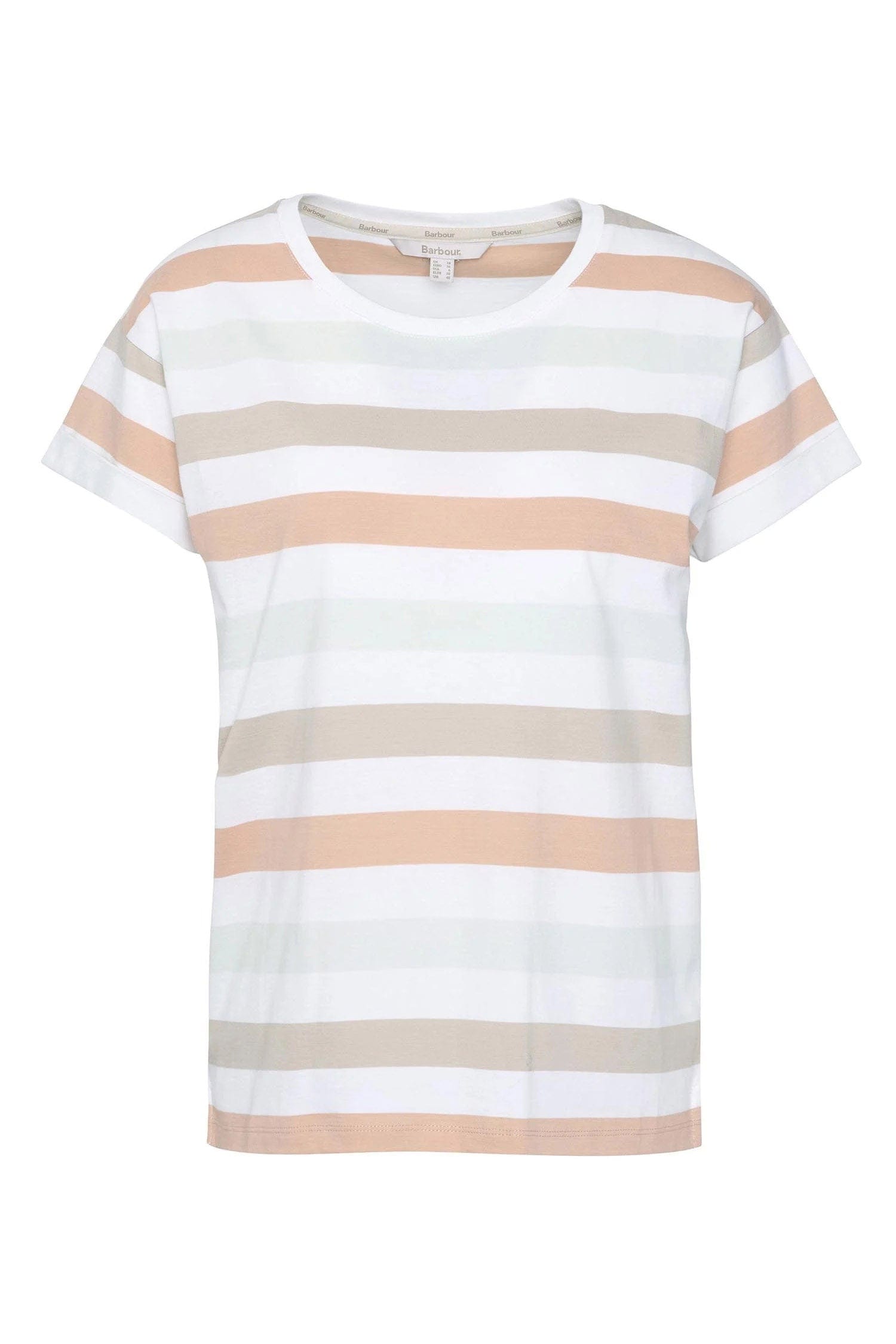 Barbour Lyndale T-Shirt Top - Toast Stripe