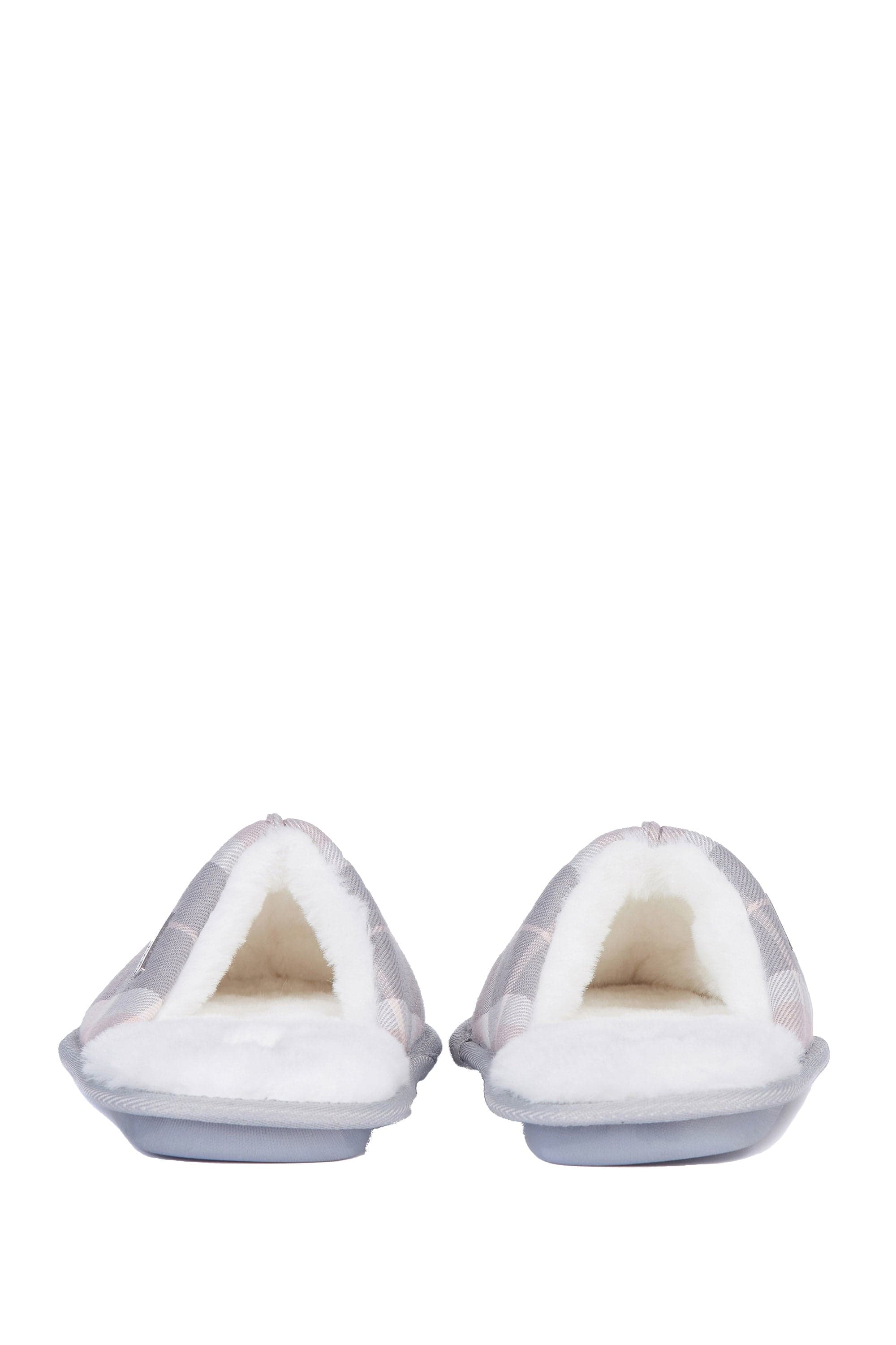 Barbour Maddie Slippers - Pink/Grey Tartan