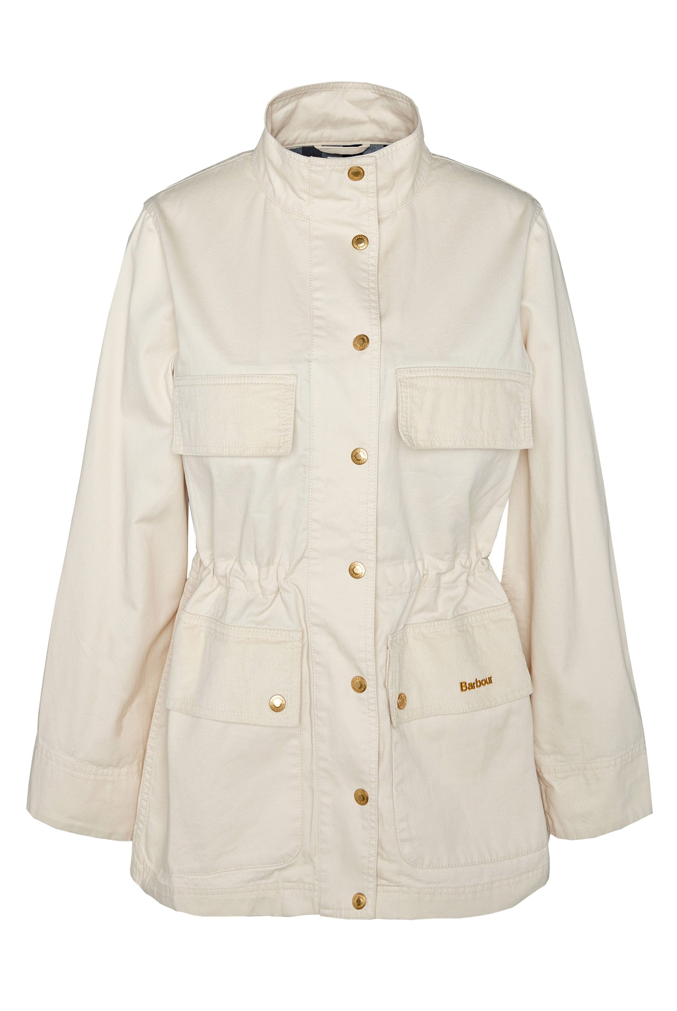 Barbour Maeva Utility Jacket - Salt/Summer Navy/Ecru