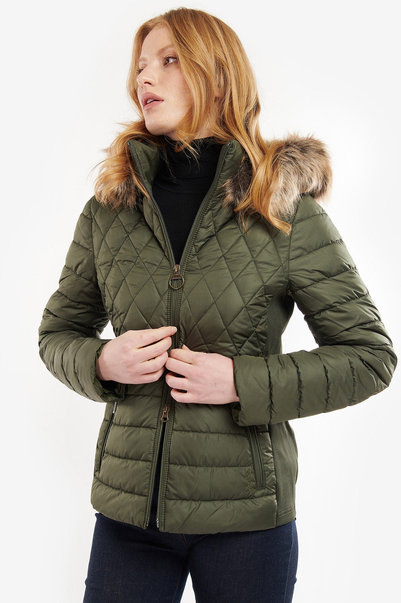 Barbour Mallow Quilted Jacket - Olive