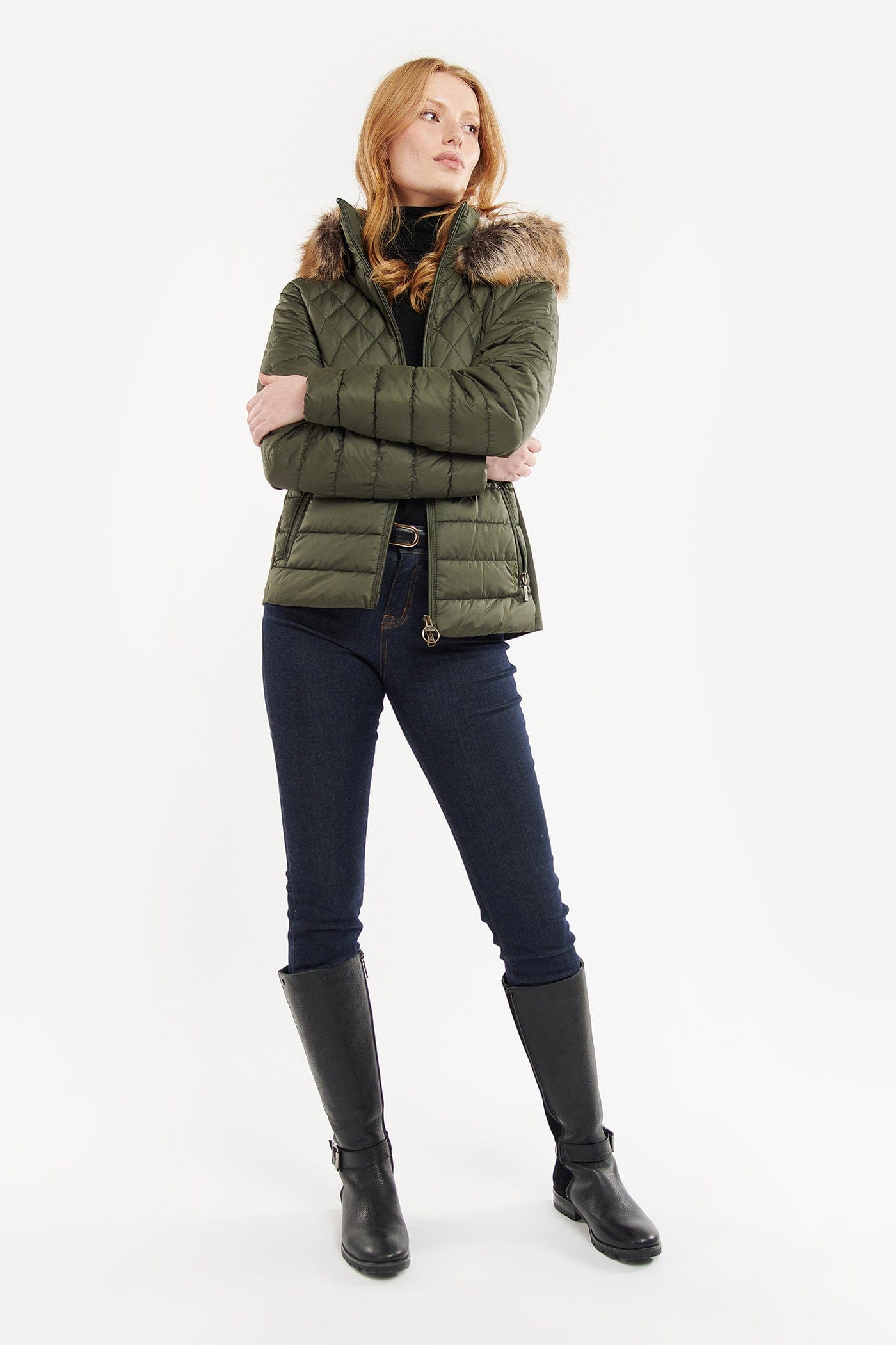 Barbour Mallow Quilted Jacket - Olive