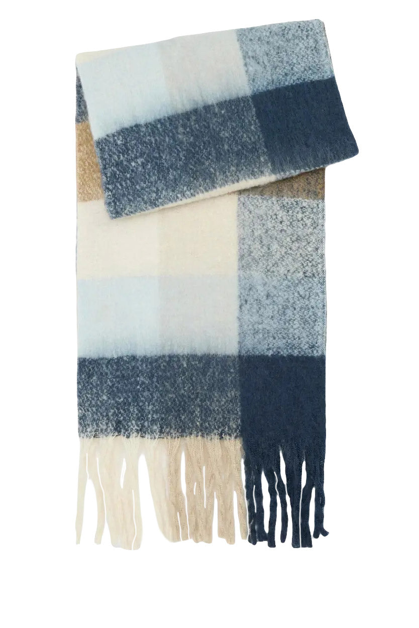 Barbour Marie Check Scarf - Ice Blue Check LSC0460_BL17_OS