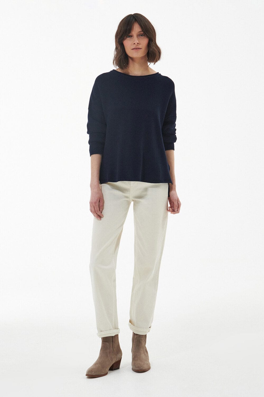 Barbour Marine Knit Jumper - Navy