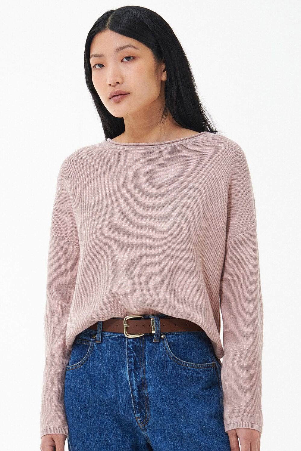Barbour Marine Knit Jumper - Soft Pink