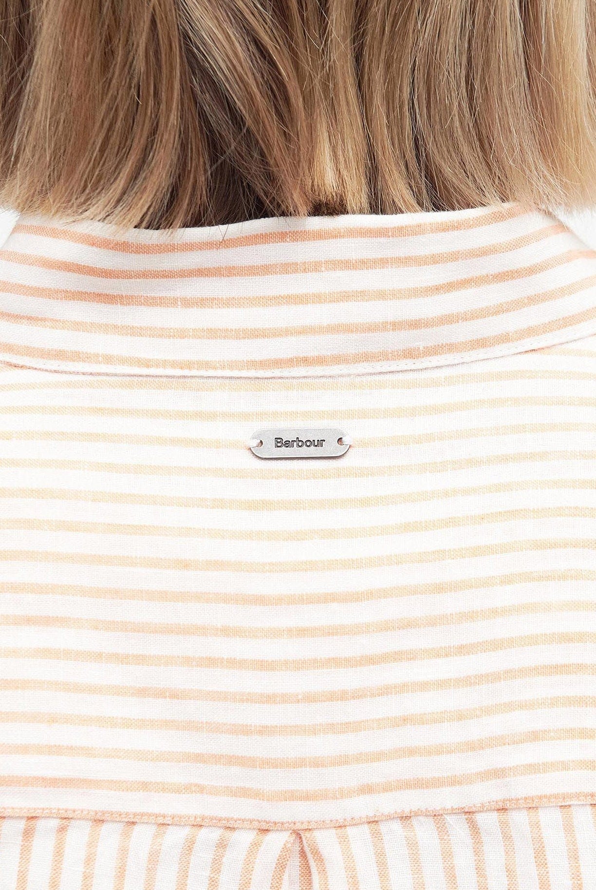 Barbour Marine Stripe Shirt - Apricot Crush