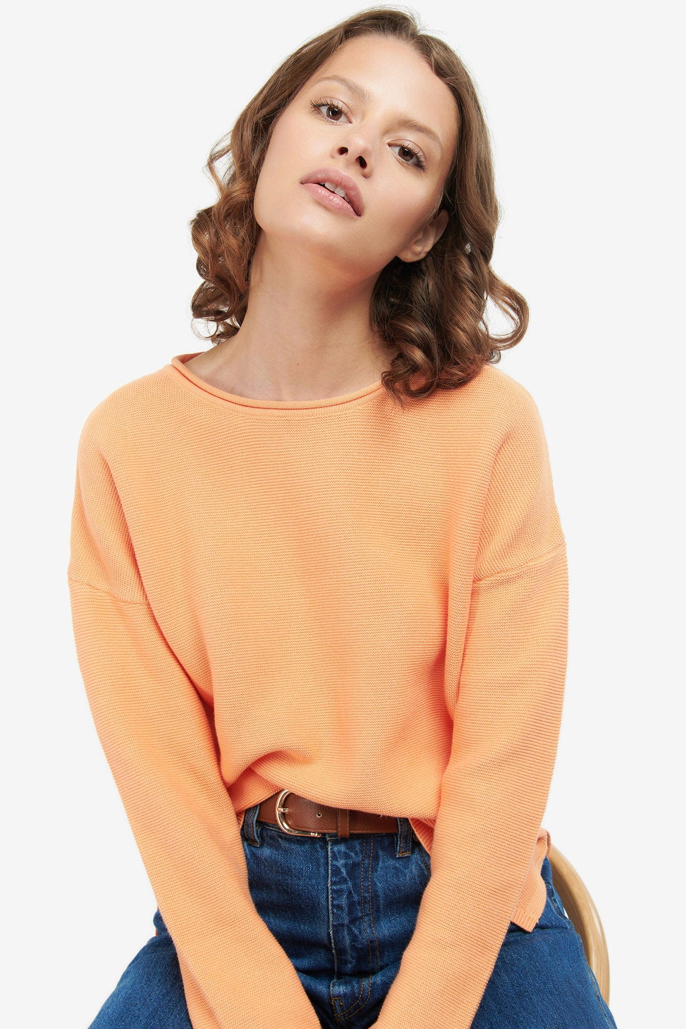 Barbour Mariner Jumper - Papaya