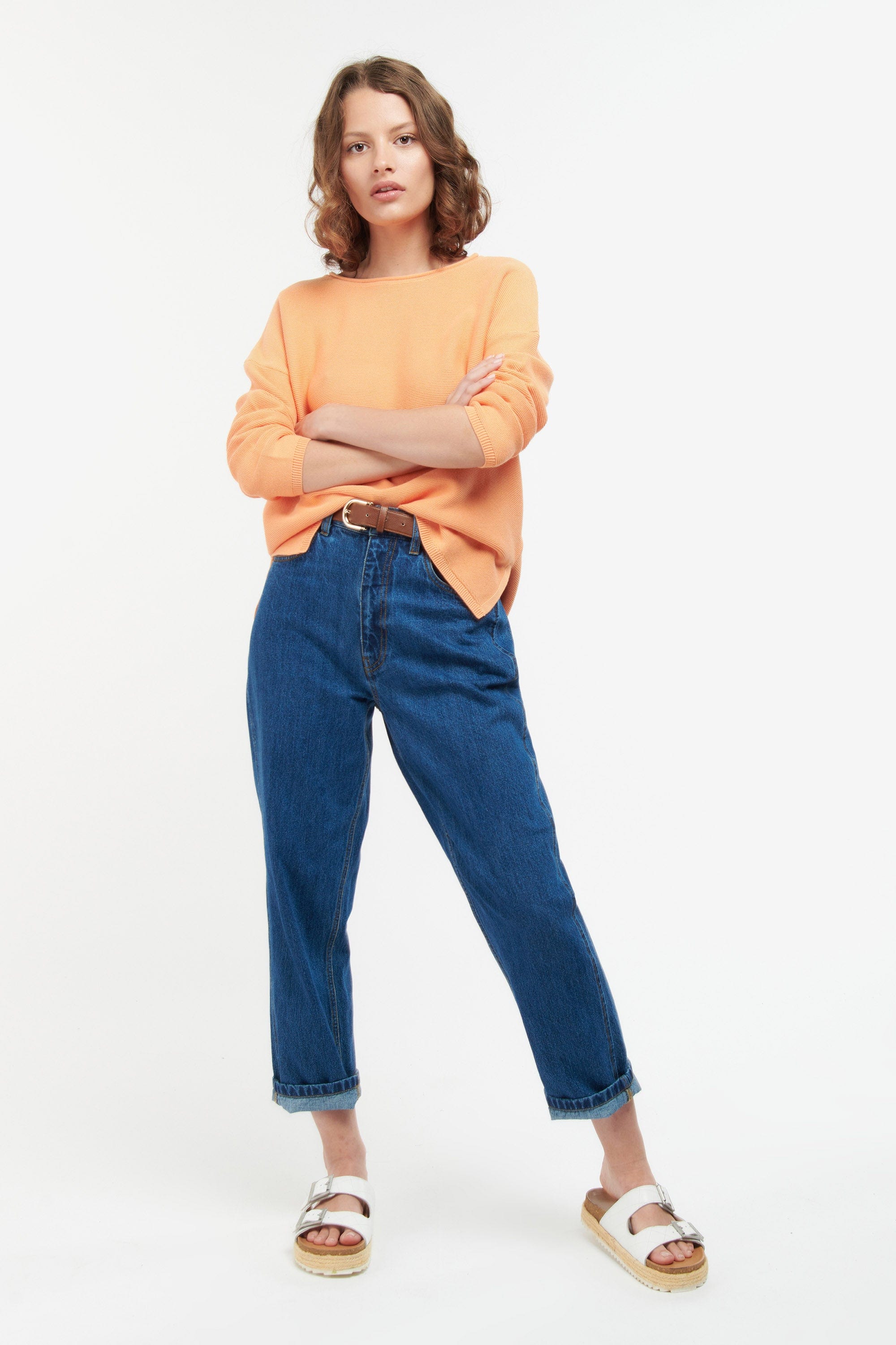 Barbour Mariner Jumper - Papaya