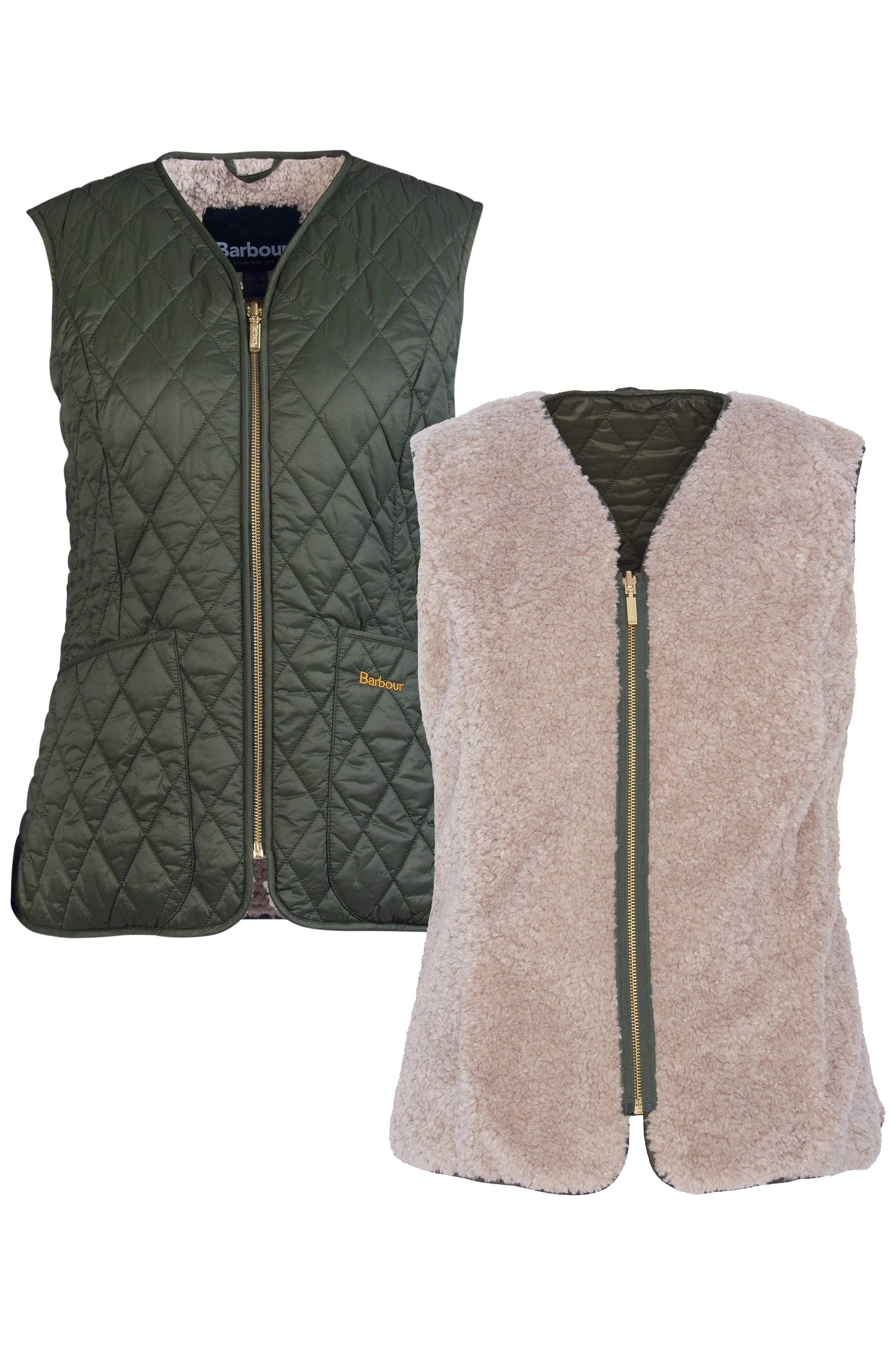 Barbour Markenfield Liner - Olive/Natural