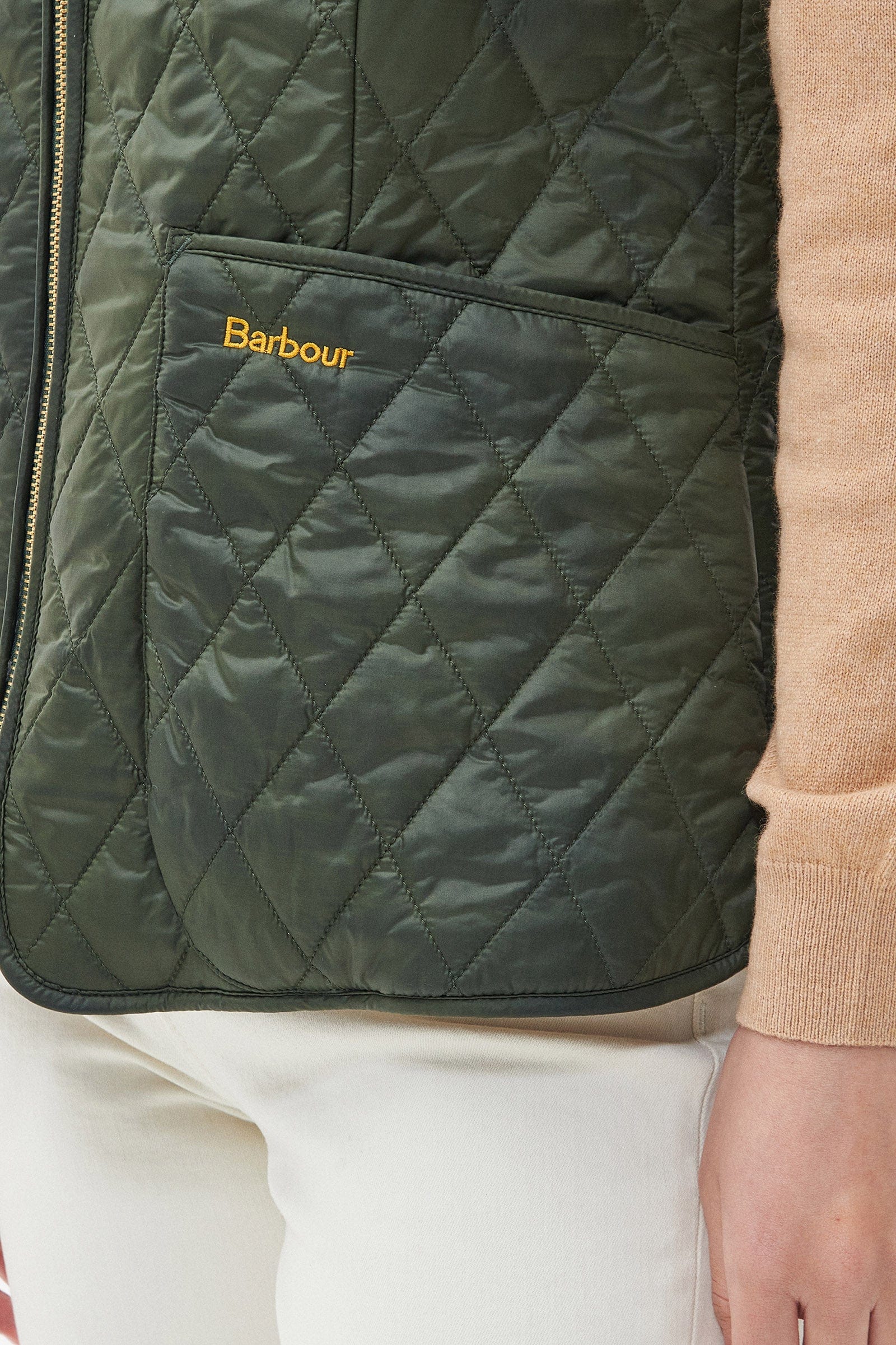 Barbour Markenfield Liner - Olive/Natural