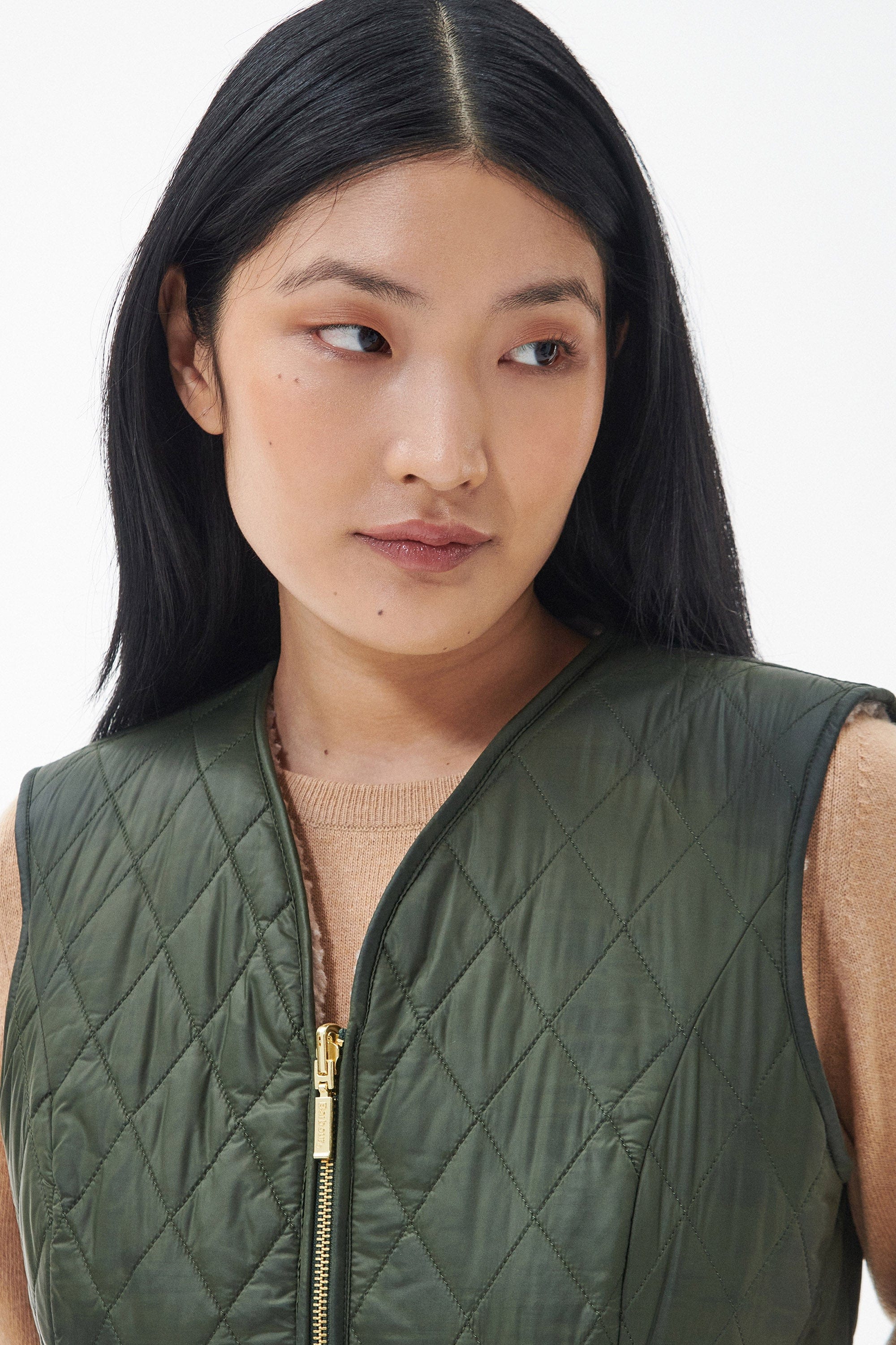 Barbour Markenfield Liner - Olive/Natural