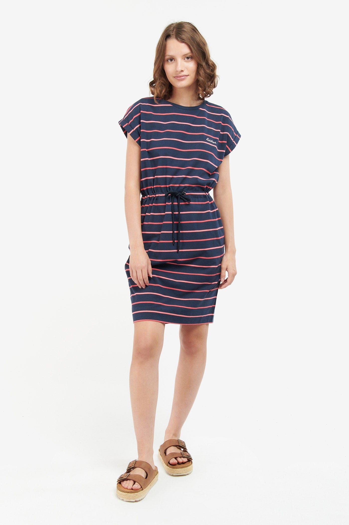 Barbour Marloes Stripe Dress - Navy Stripe