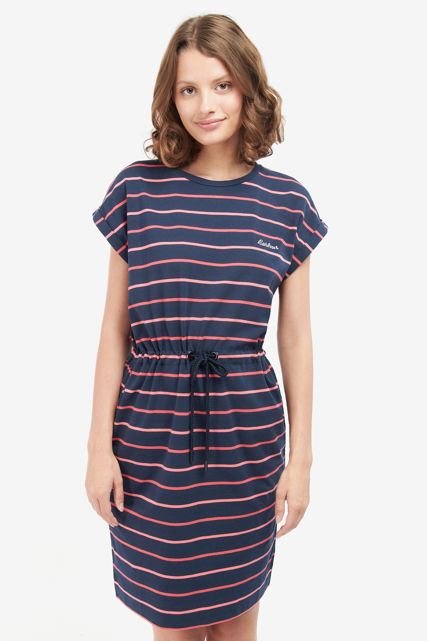 Barbour Marloes Stripe Dress - Navy Stripe