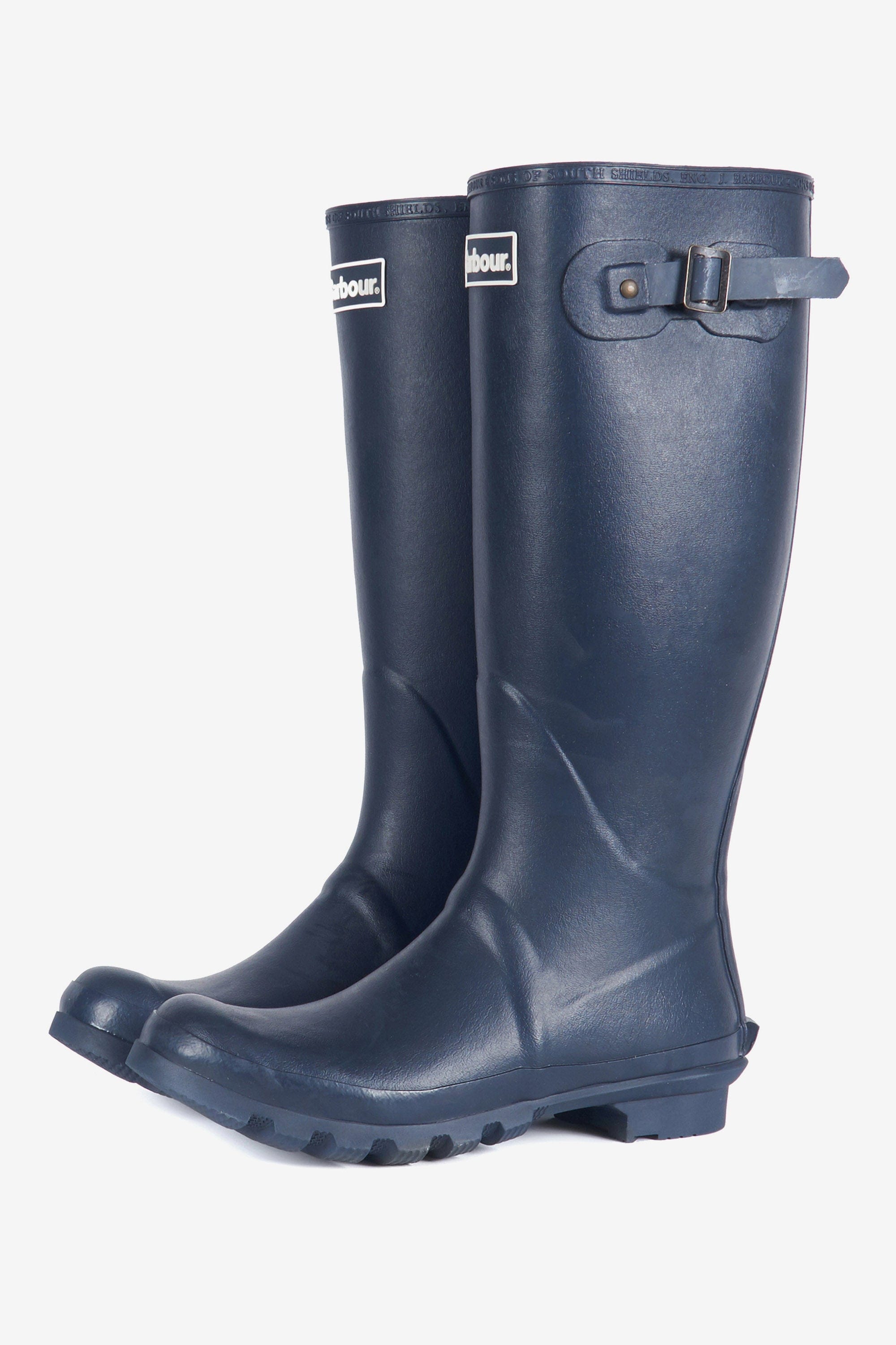 Barbour Mens Bede Wellington Boots - Navy