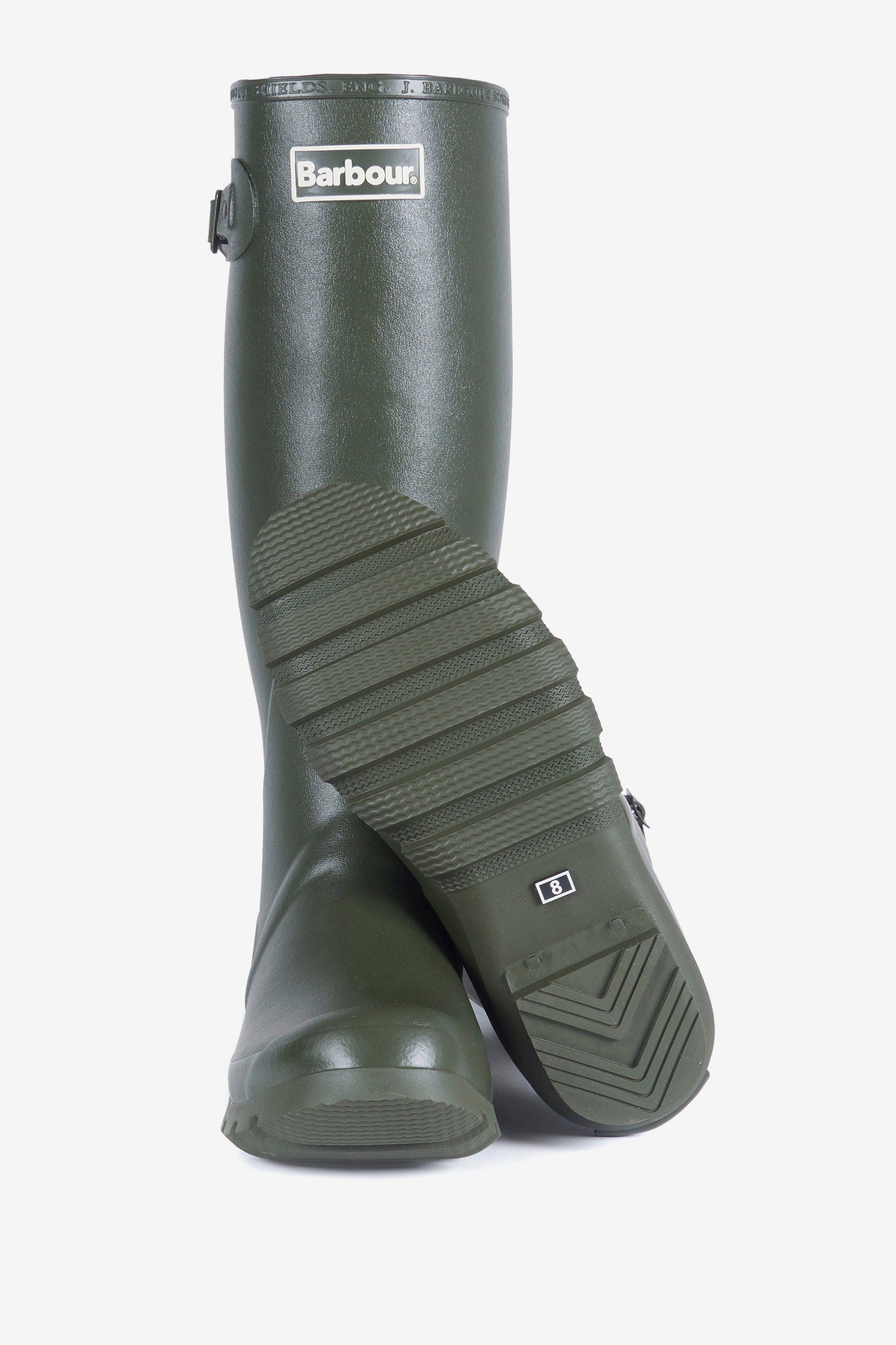 Barbour Mens Bede Wellington Boots - Olive